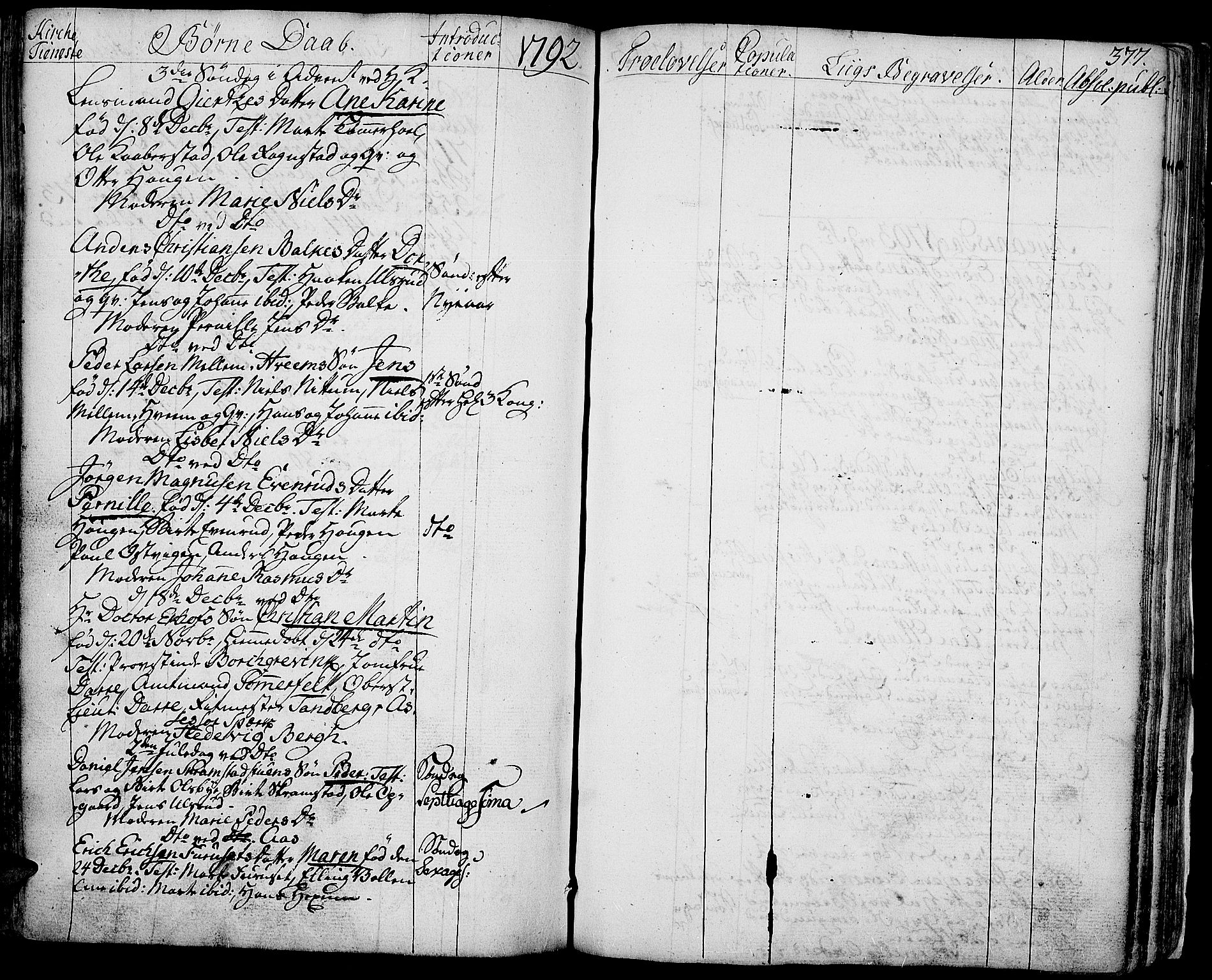 Toten prestekontor, SAH/PREST-102/H/Ha/Haa/L0006: Parish register (official) no. 6, 1773-1793, p. 377