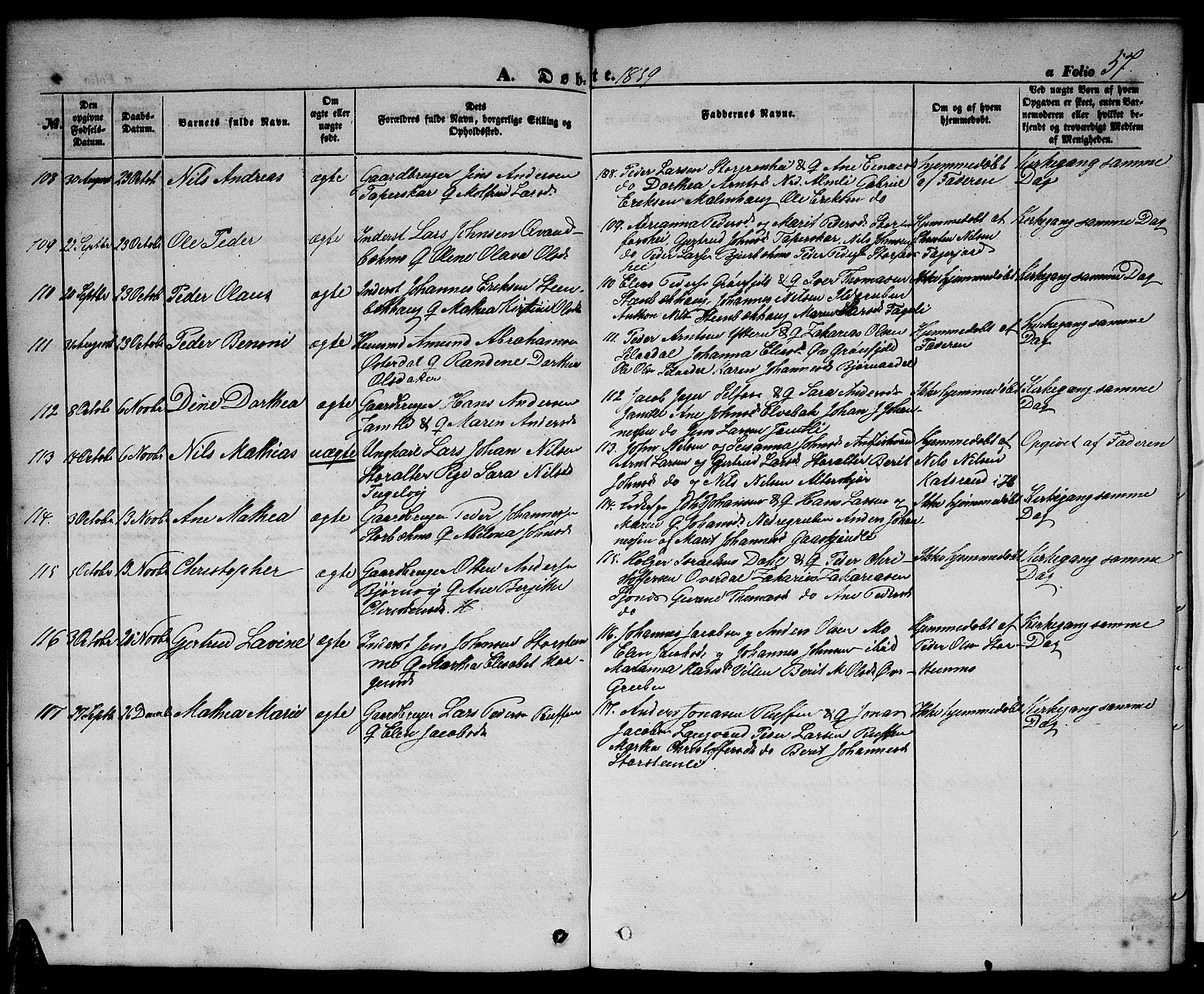 Ministerialprotokoller, klokkerbøker og fødselsregistre - Nordland, SAT/A-1459/827/L0414: Parish register (copy) no. 827C03, 1853-1865, p. 57