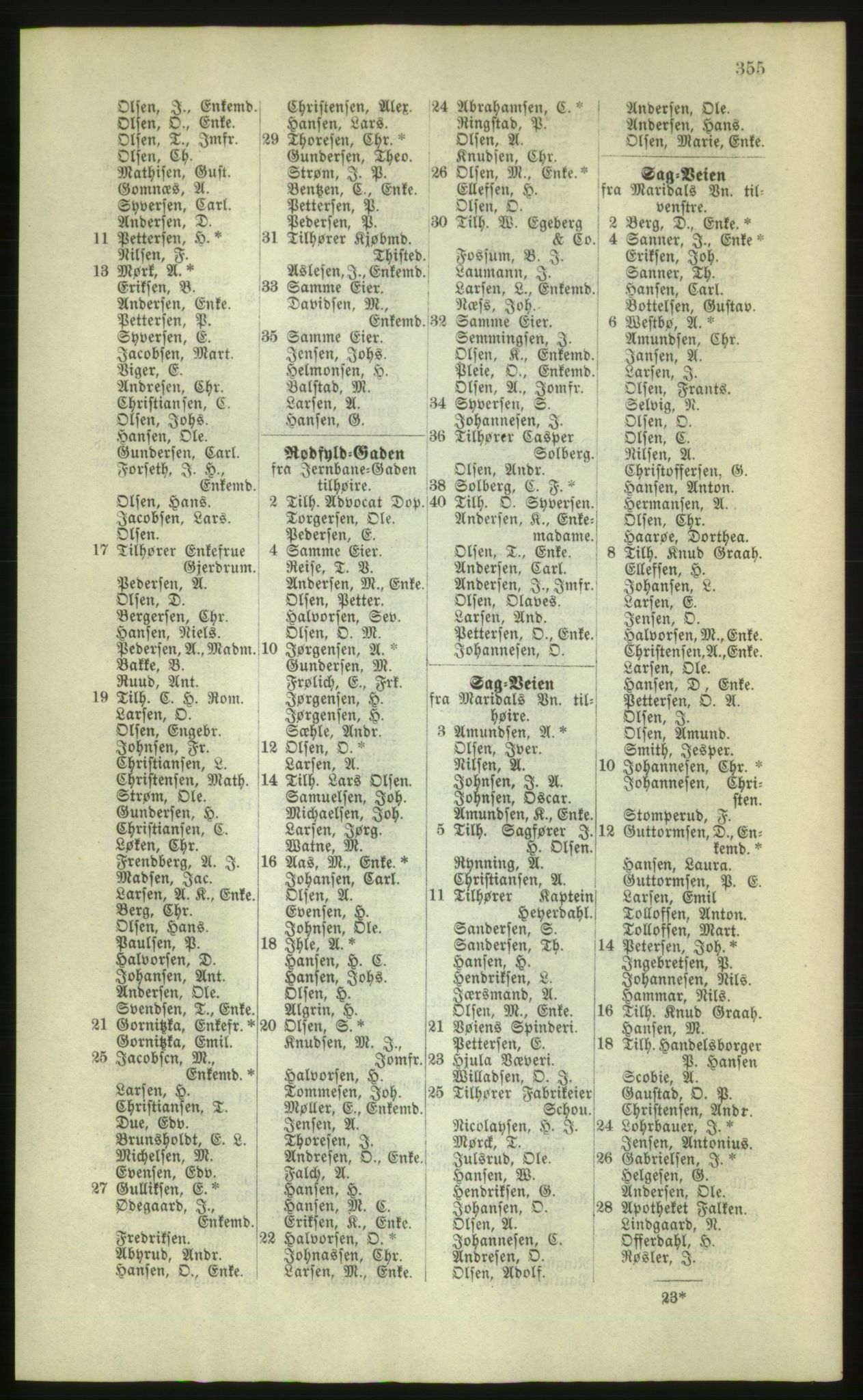 Kristiania/Oslo adressebok, PUBL/-, 1880, p. 355