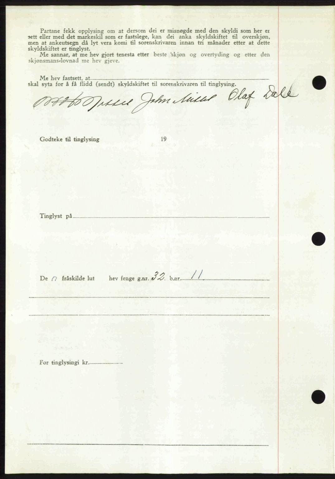 Romsdal sorenskriveri, AV/SAT-A-4149/1/2/2C: Mortgage book no. A30, 1949-1949, Diary no: : 2091/1949