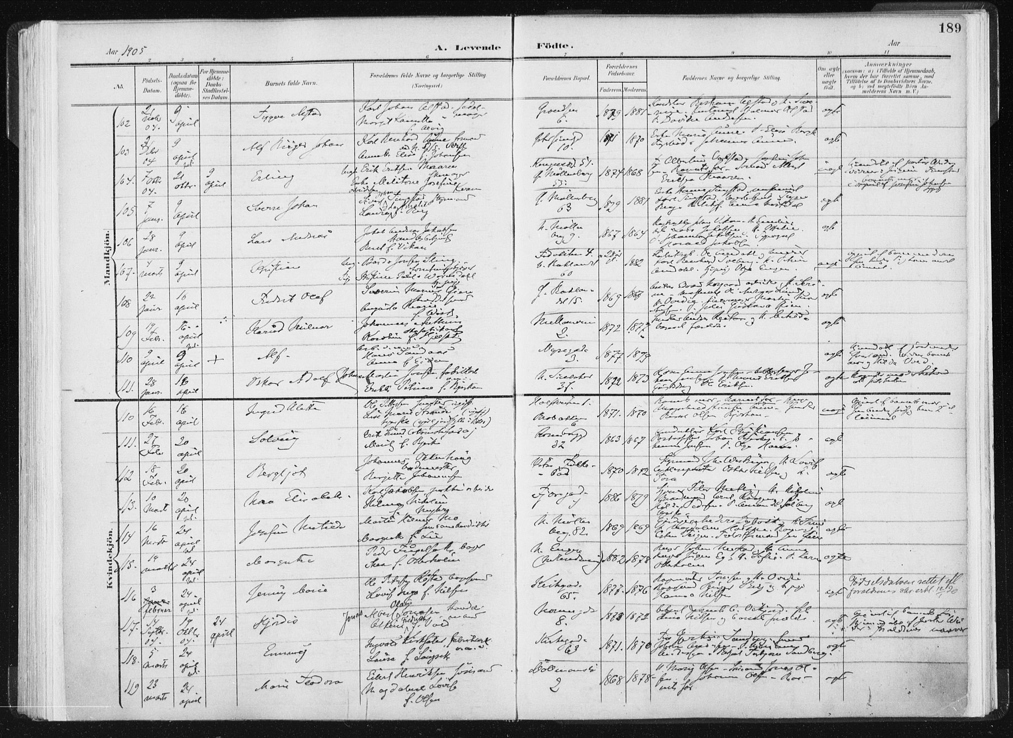 Ministerialprotokoller, klokkerbøker og fødselsregistre - Sør-Trøndelag, AV/SAT-A-1456/604/L0199: Parish register (official) no. 604A20I, 1901-1906, p. 189