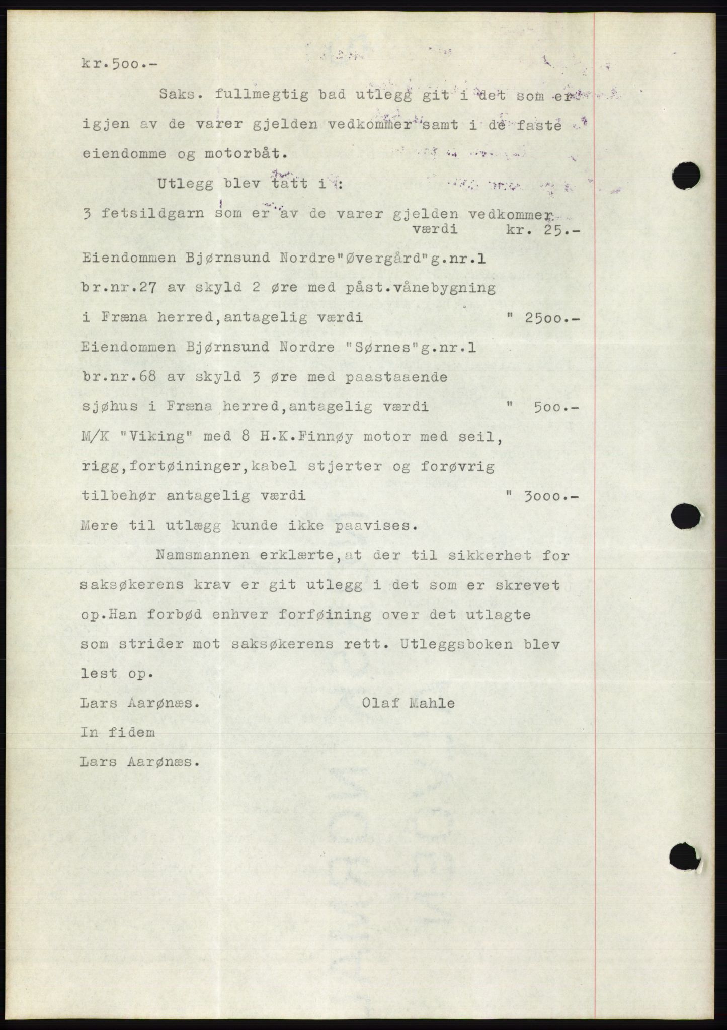 Romsdal sorenskriveri, AV/SAT-A-4149/1/2/2C/L0056: Mortgage book no. 50, 1929-1929, Deed date: 01.03.1929