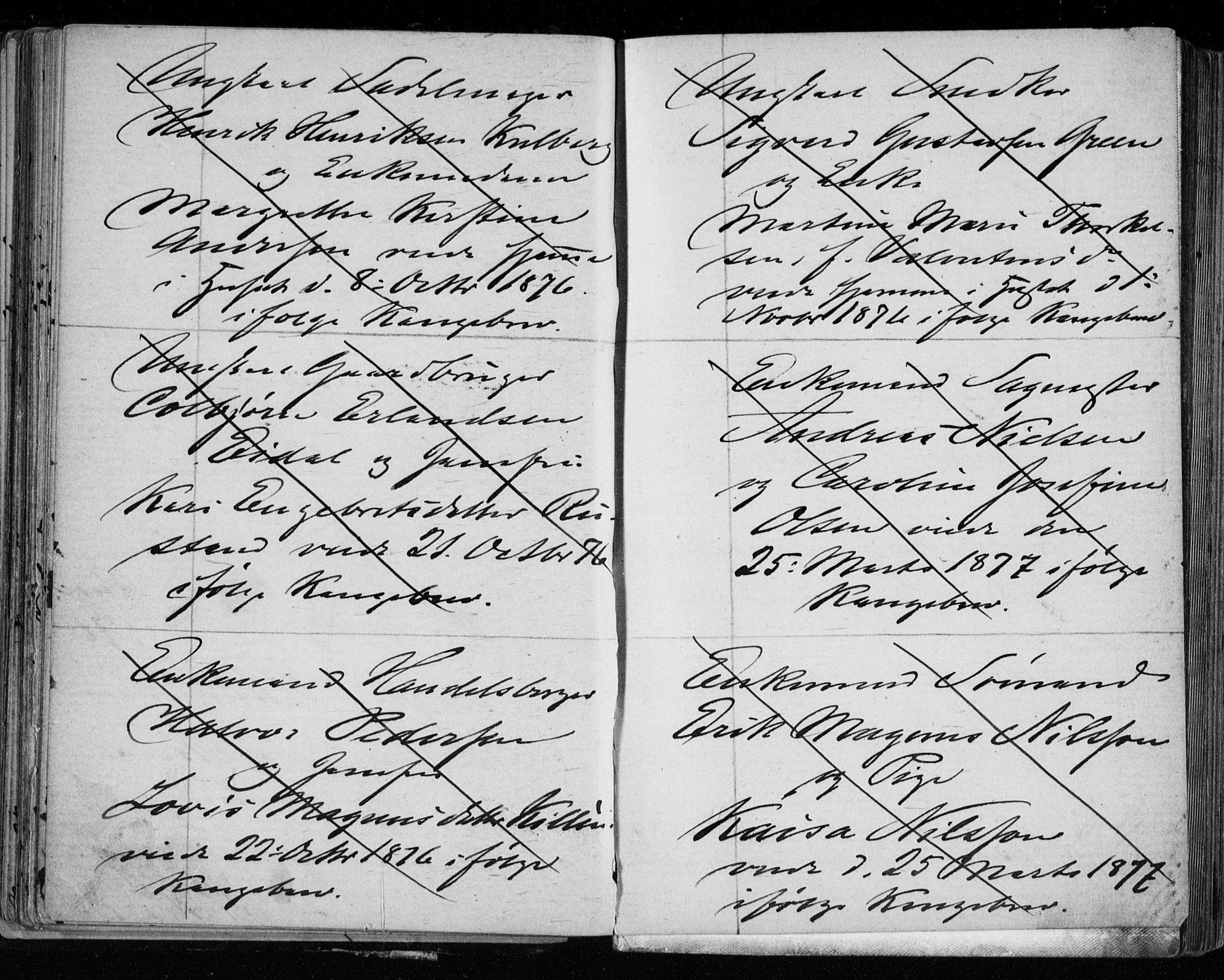 Bragernes kirkebøker, AV/SAKO-A-6/H/Ha/L0006: Banns register no. 6, 1873-1896