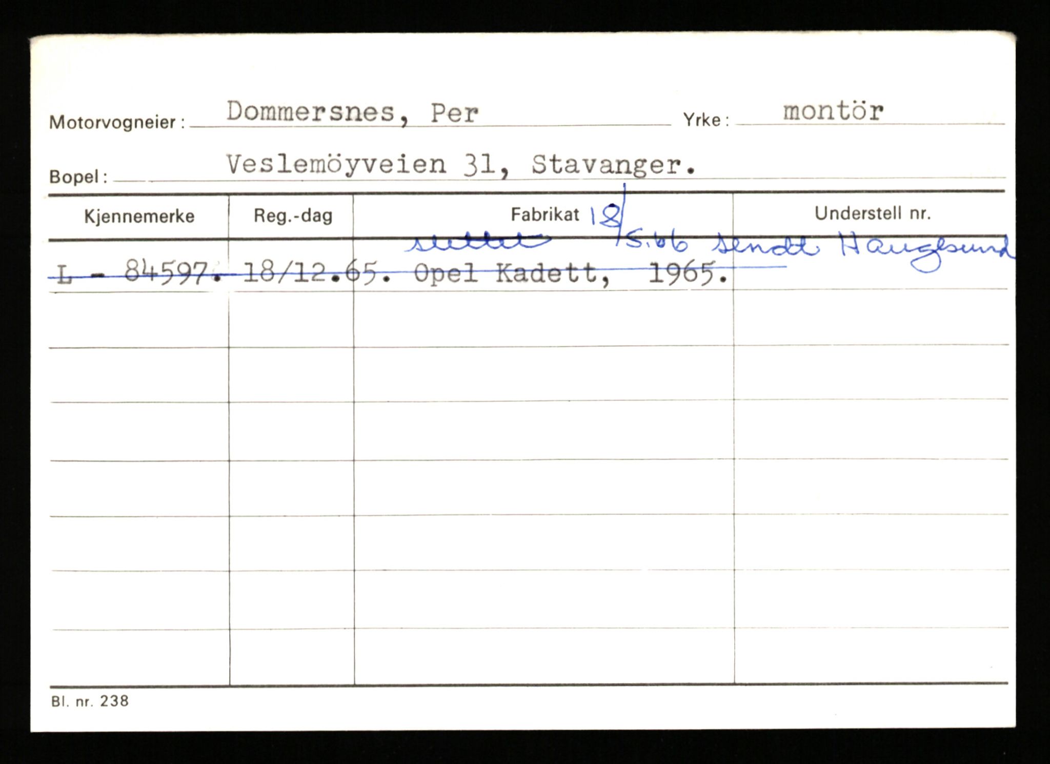 Stavanger trafikkstasjon, AV/SAST-A-101942/0/H/L0006: Dalva - Egersund, 1930-1971, p. 679