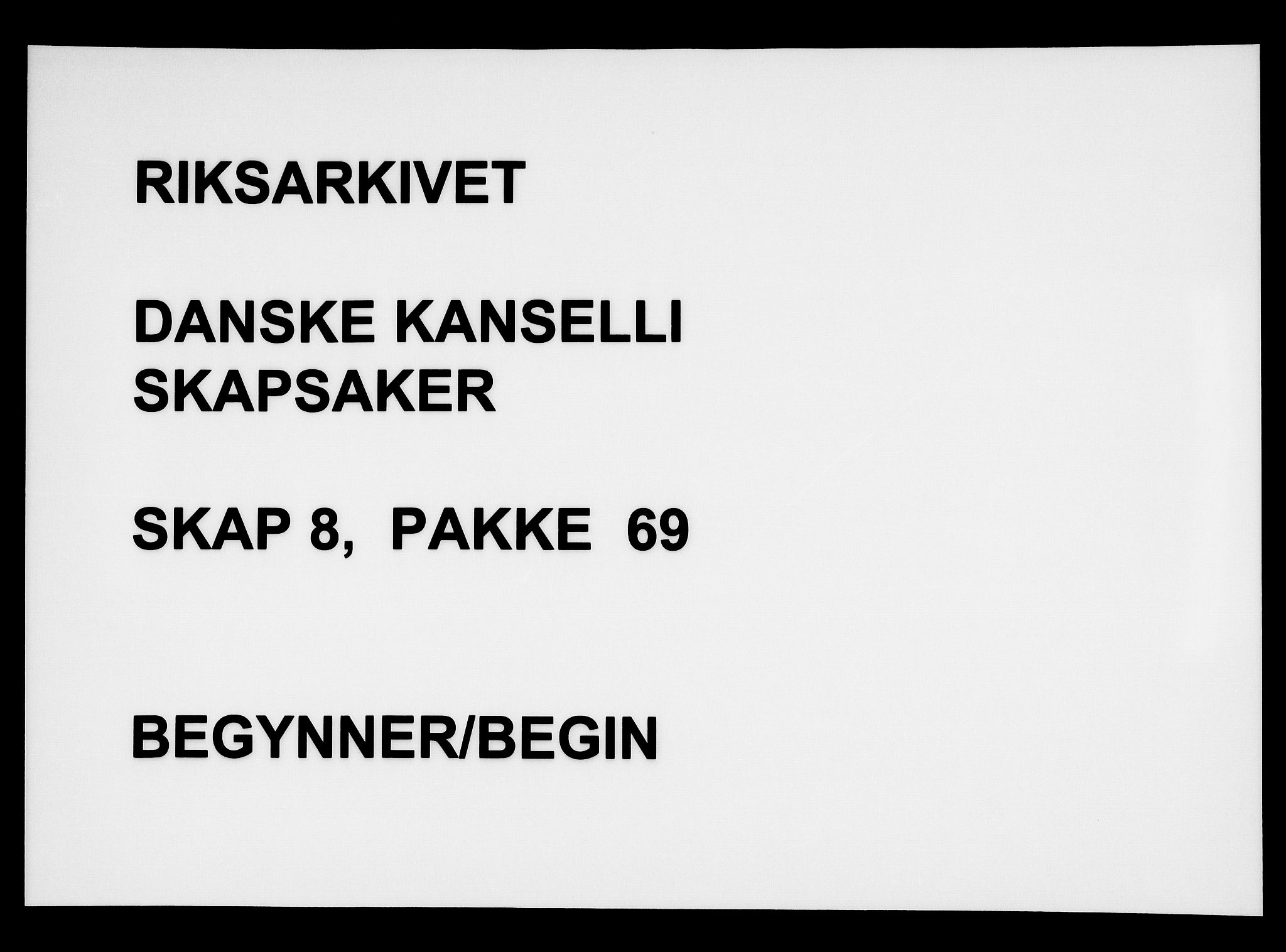 Danske Kanselli, Skapsaker, RA/EA-4061/F/L0002: Skap 8, pakke 51-72, 1616-1649, p. 83