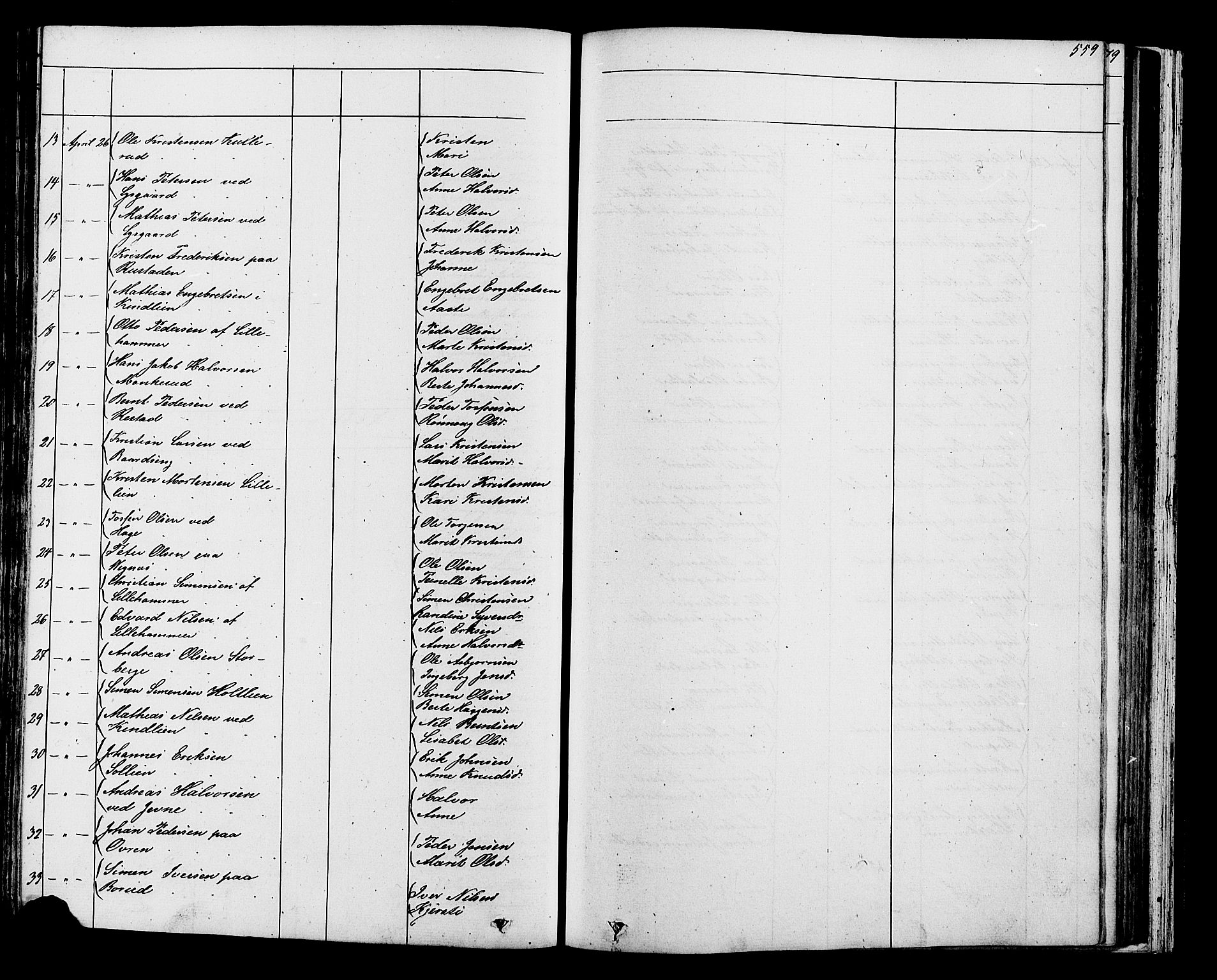 Fåberg prestekontor, SAH/PREST-086/H/Ha/Hab/L0007: Parish register (copy) no. 7, 1856-1891, p. 558-559