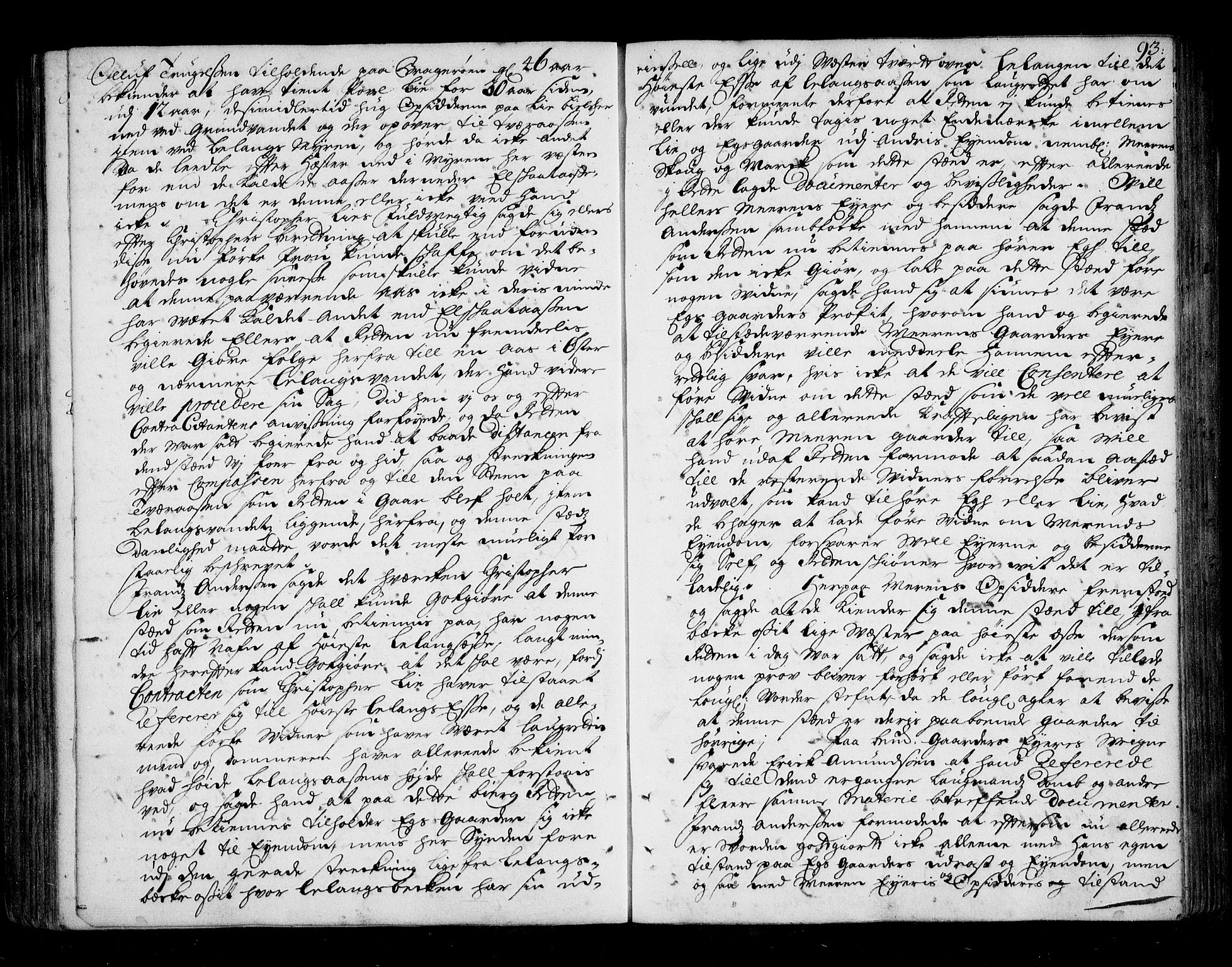 Lier, Røyken og Hurum sorenskriveri, AV/SAKO-A-89/F/Fa/L0039: Tingbok, 1701-1704, p. 93