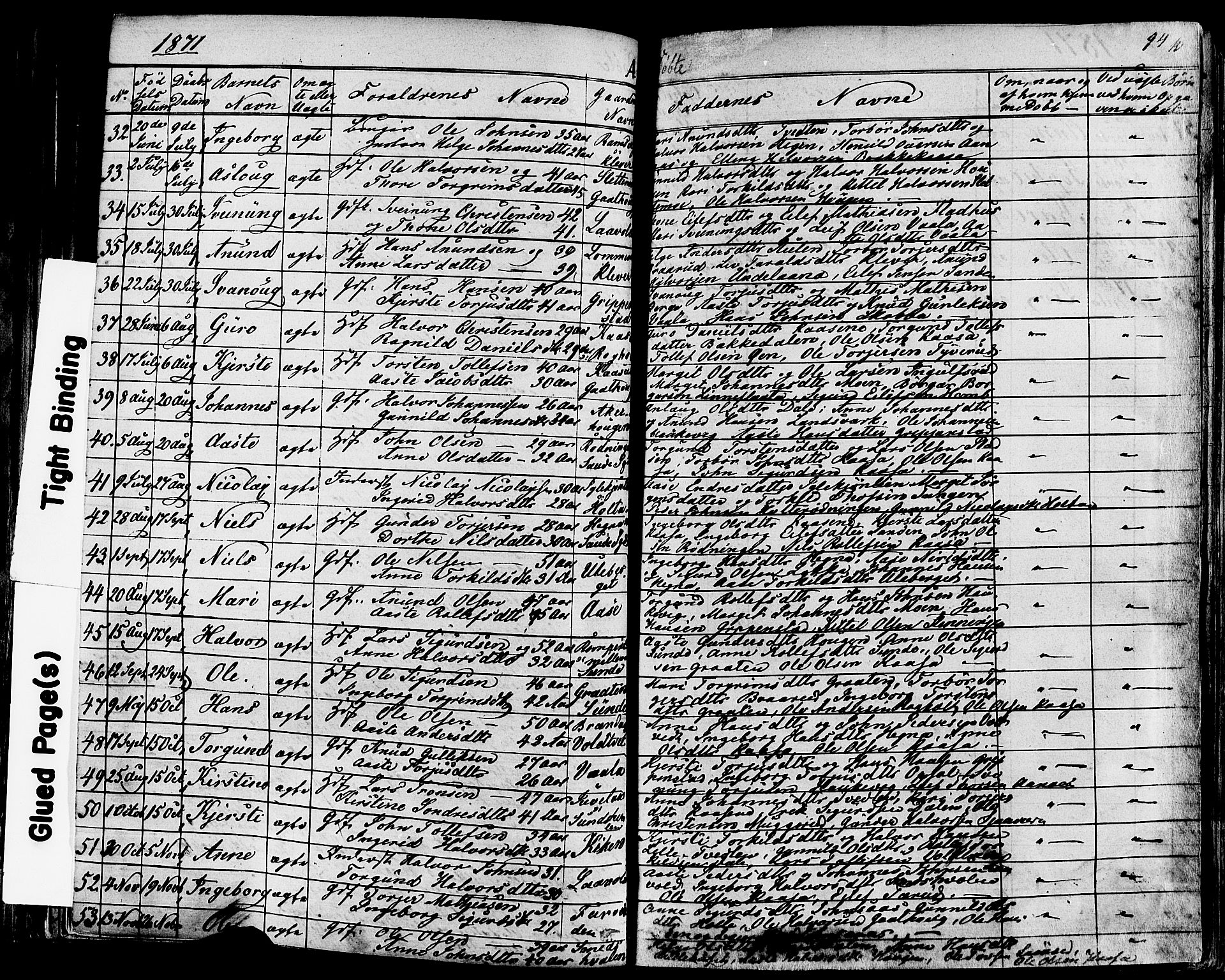 Sauherad kirkebøker, SAKO/A-298/F/Fa/L0007: Parish register (official) no. I 7, 1851-1873