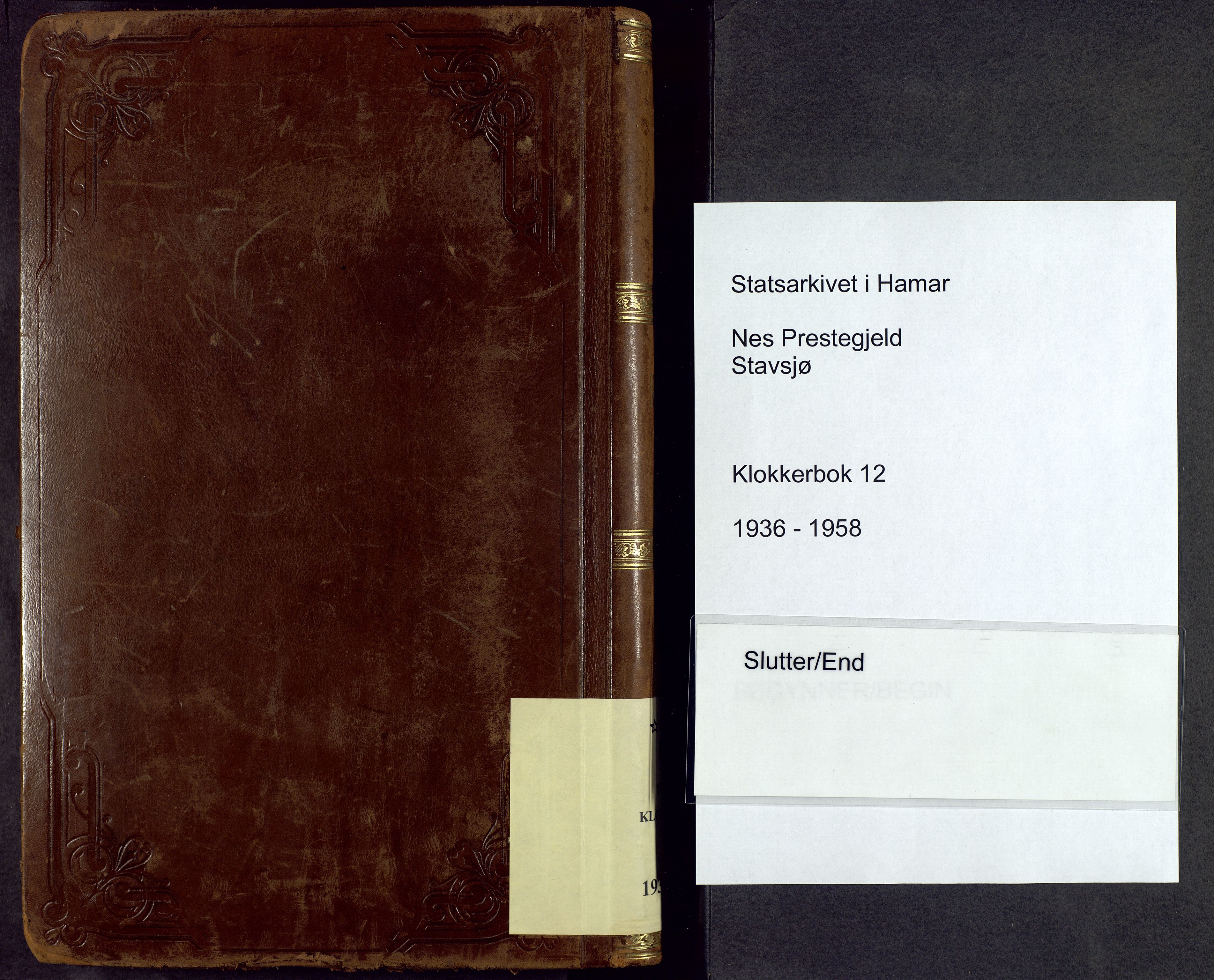 Nes prestekontor, Hedmark, AV/SAH-PREST-020/L/La/L0012: Parish register (copy) no. 12, 1936-1958