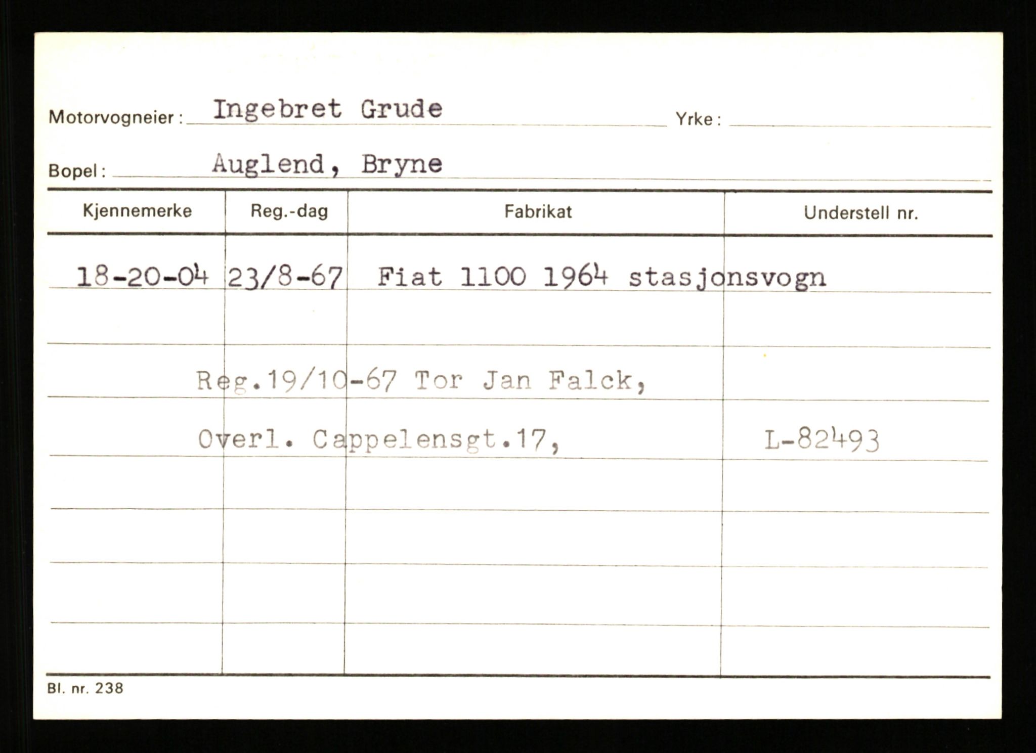 Stavanger trafikkstasjon, AV/SAST-A-101942/0/G/L0010: Registreringsnummer: 130000 - 239953, 1930-1971, p. 1801