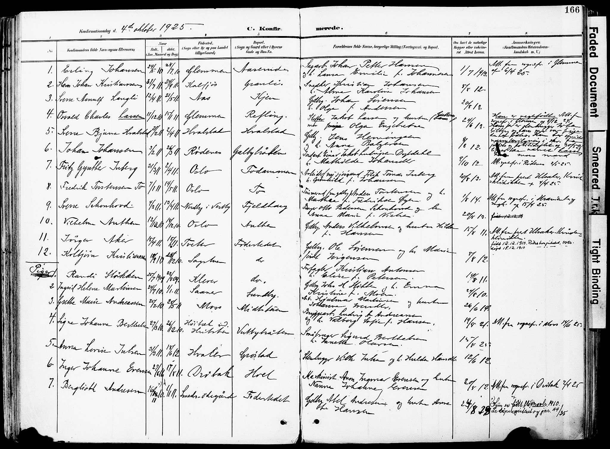 Vestby prestekontor Kirkebøker, SAO/A-10893/F/Fa/L0010: Parish register (official) no. I 10, 1900-1926, p. 166