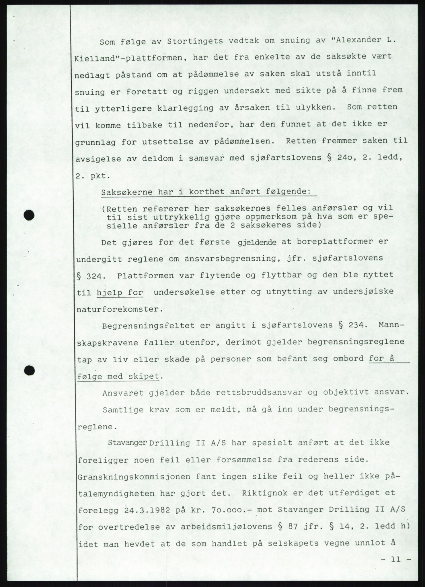 Pa 1503 - Stavanger Drilling AS, AV/SAST-A-101906/A/Ab/Abc/L0009: Styrekorrespondanse Stavanger Drilling II A/S, 1981-1983, p. 546