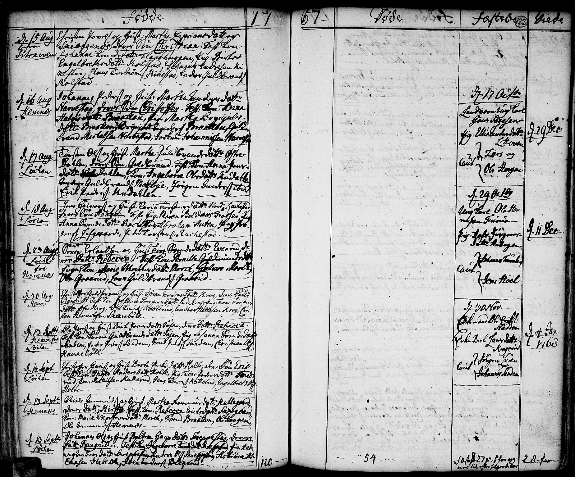 Høland prestekontor Kirkebøker, SAO/A-10346a/F/Fa/L0004: Parish register (official) no. I 4, 1757-1780, p. 122