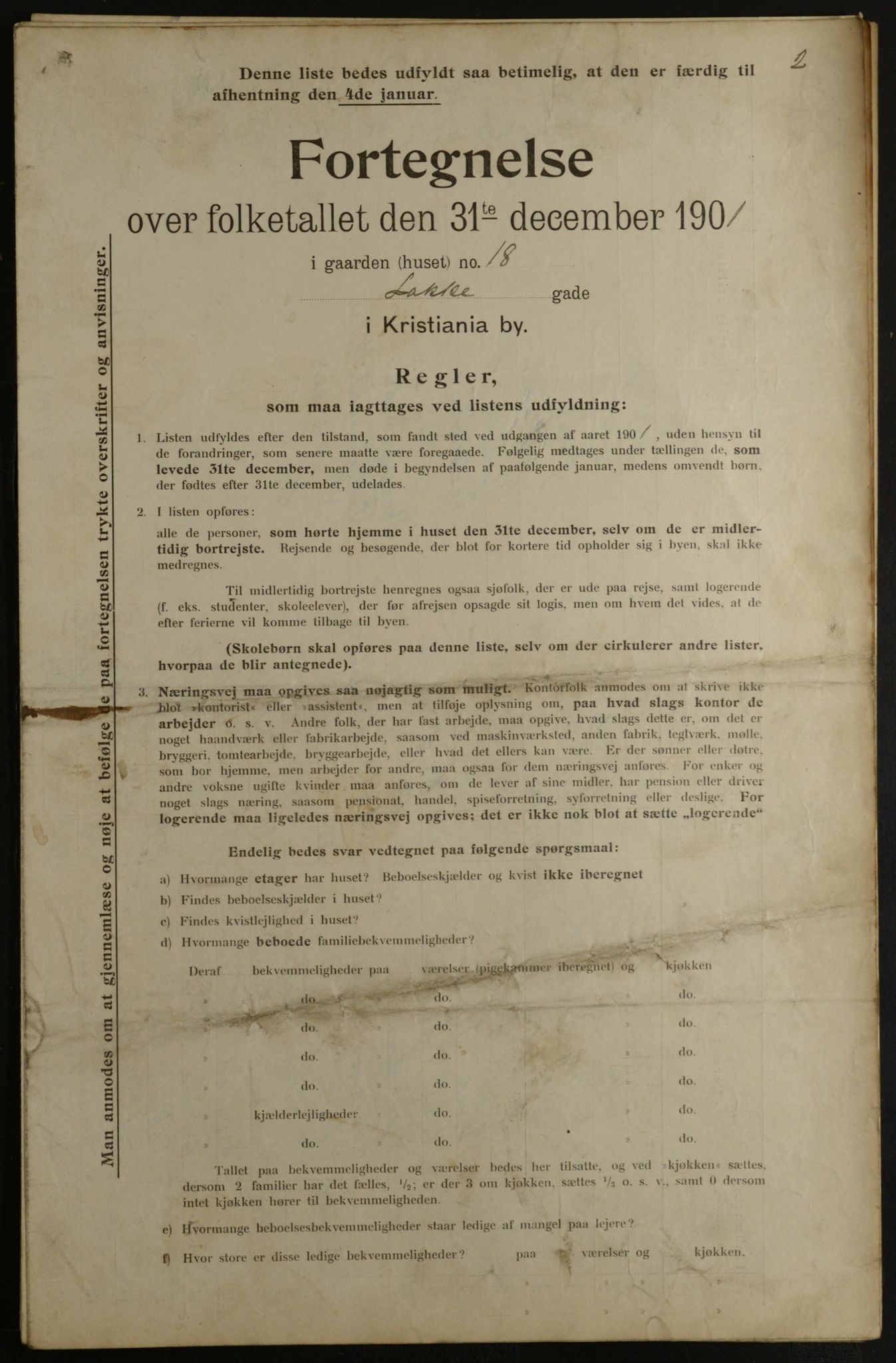 OBA, Municipal Census 1901 for Kristiania, 1901, p. 8524