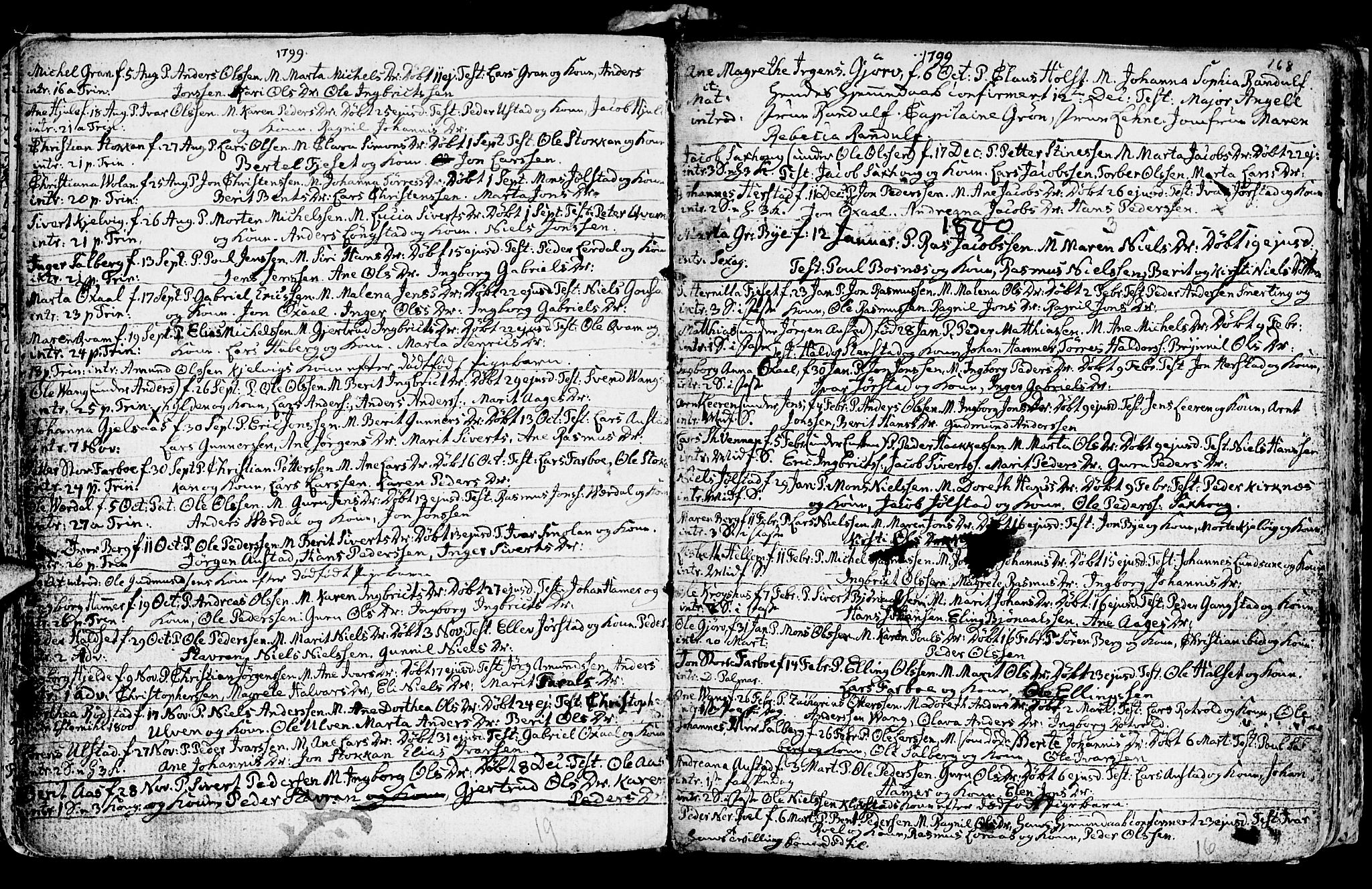 Ministerialprotokoller, klokkerbøker og fødselsregistre - Nord-Trøndelag, SAT/A-1458/730/L0273: Parish register (official) no. 730A02, 1762-1802, p. 168