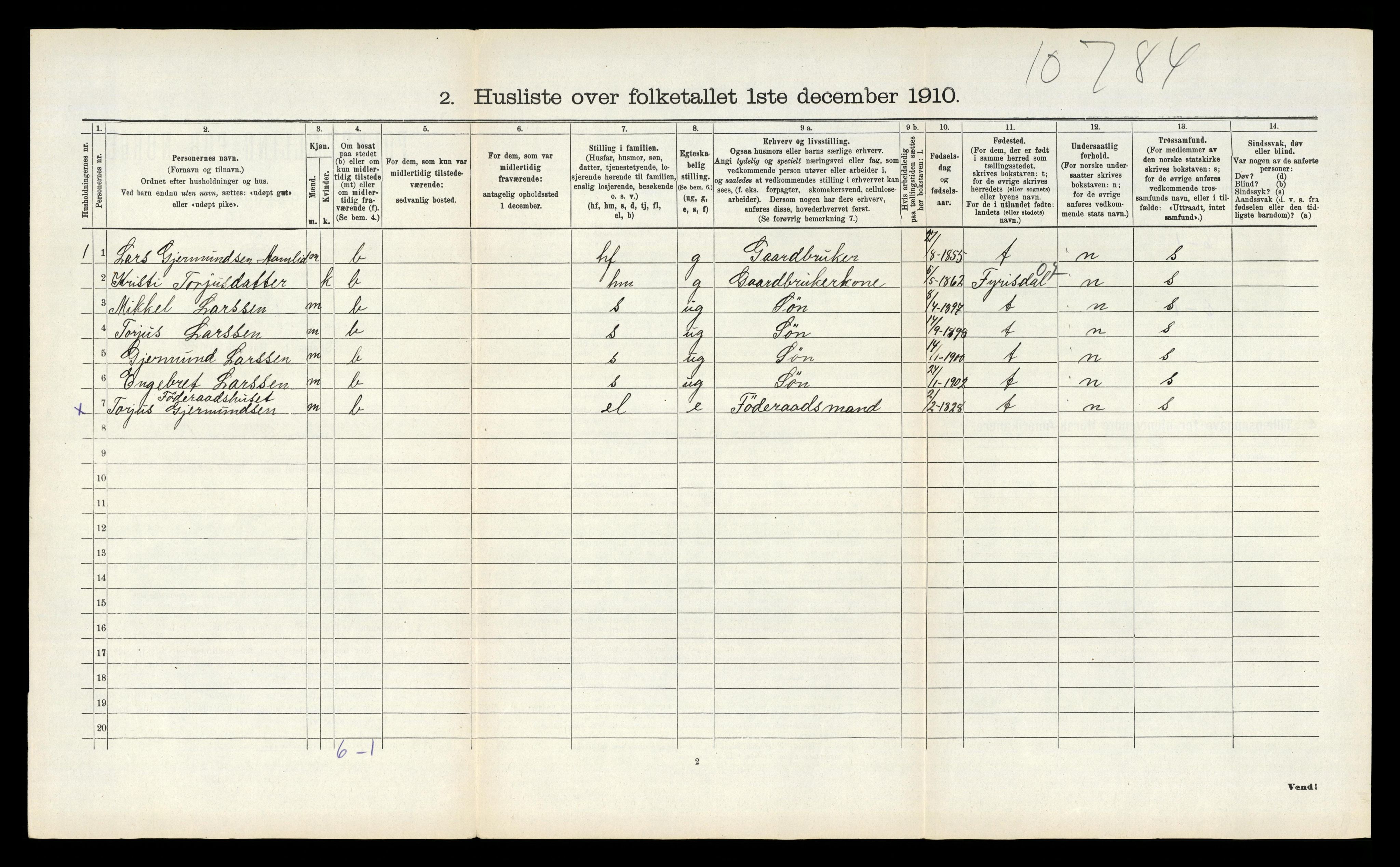 RA, 1910 census for Mo, 1910, p. 551