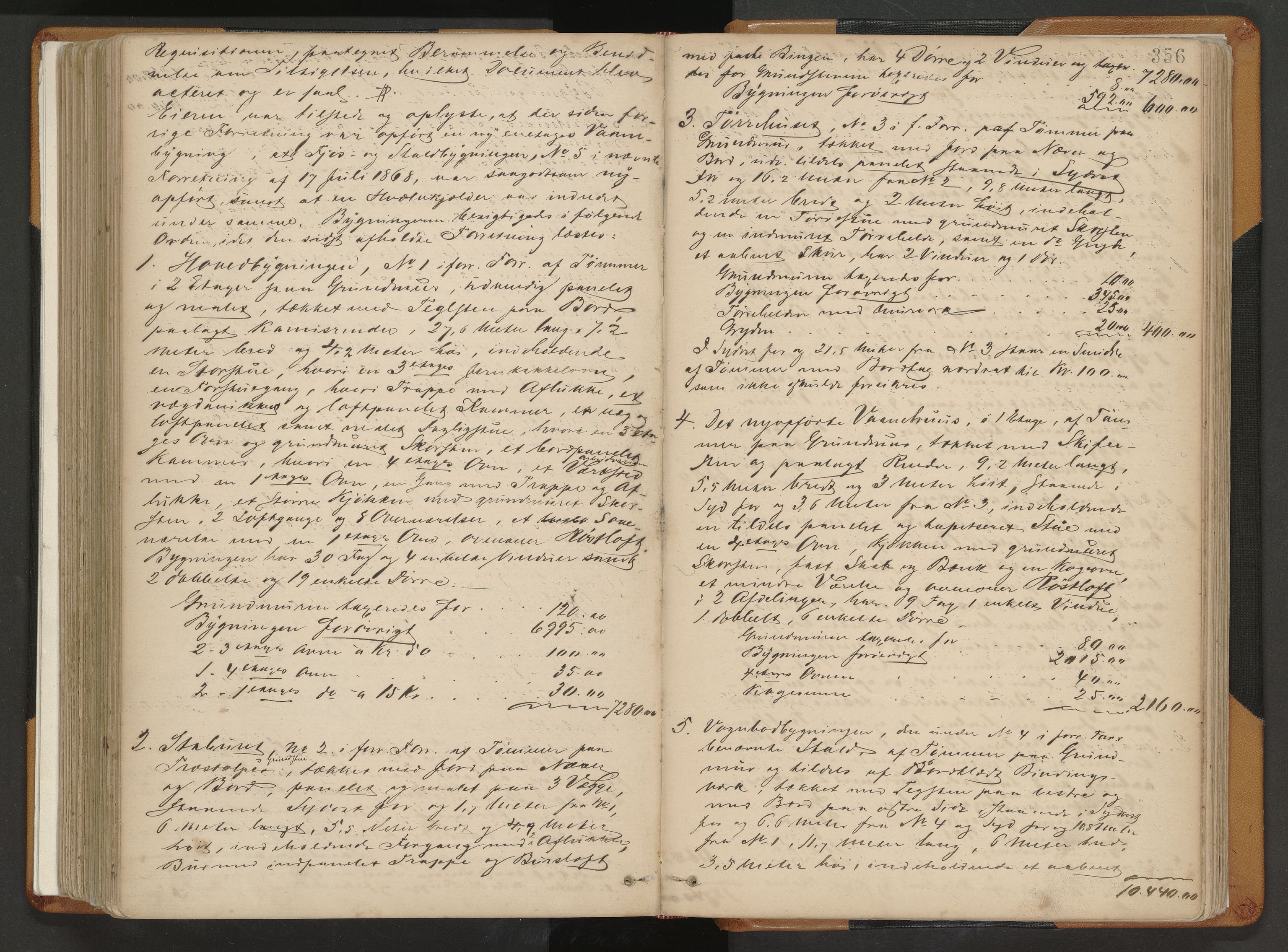 Norges Brannkasse Strinda, AV/SAT-A-5516/Fa/L0002: Branntakstprotokoll, 1874-1895, p. 356