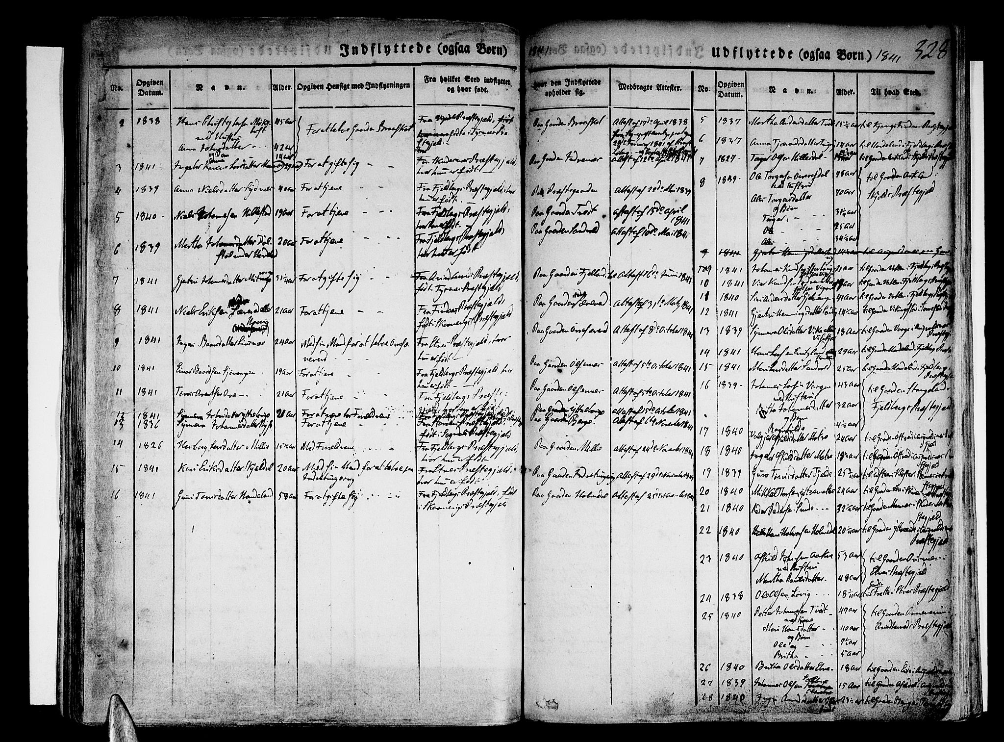 Skånevik sokneprestembete, SAB/A-77801/H/Haa: Parish register (official) no. A 4, 1828-1848, p. 328