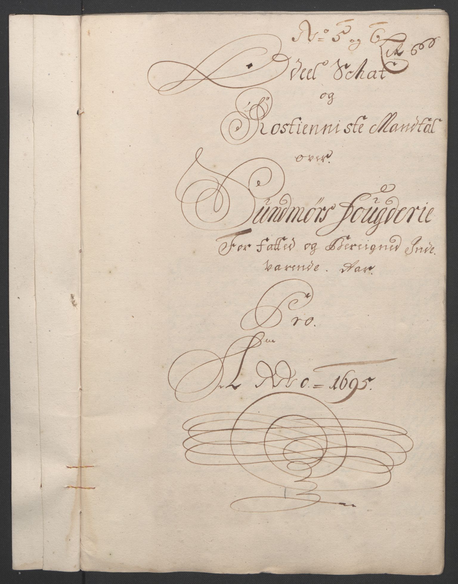 Rentekammeret inntil 1814, Reviderte regnskaper, Fogderegnskap, RA/EA-4092/R54/L3555: Fogderegnskap Sunnmøre, 1694-1695, p. 268