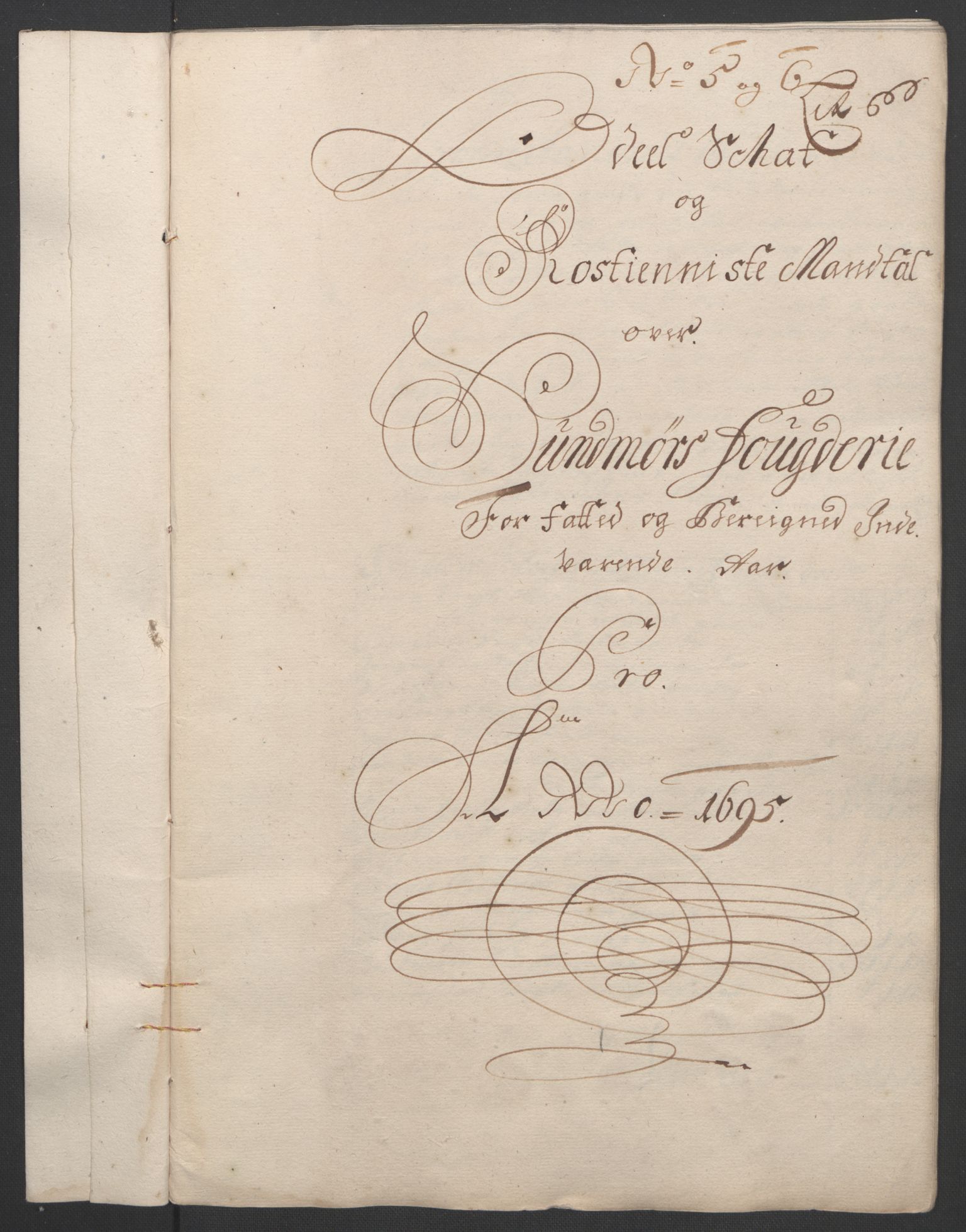 Rentekammeret inntil 1814, Reviderte regnskaper, Fogderegnskap, AV/RA-EA-4092/R54/L3555: Fogderegnskap Sunnmøre, 1694-1695, p. 268