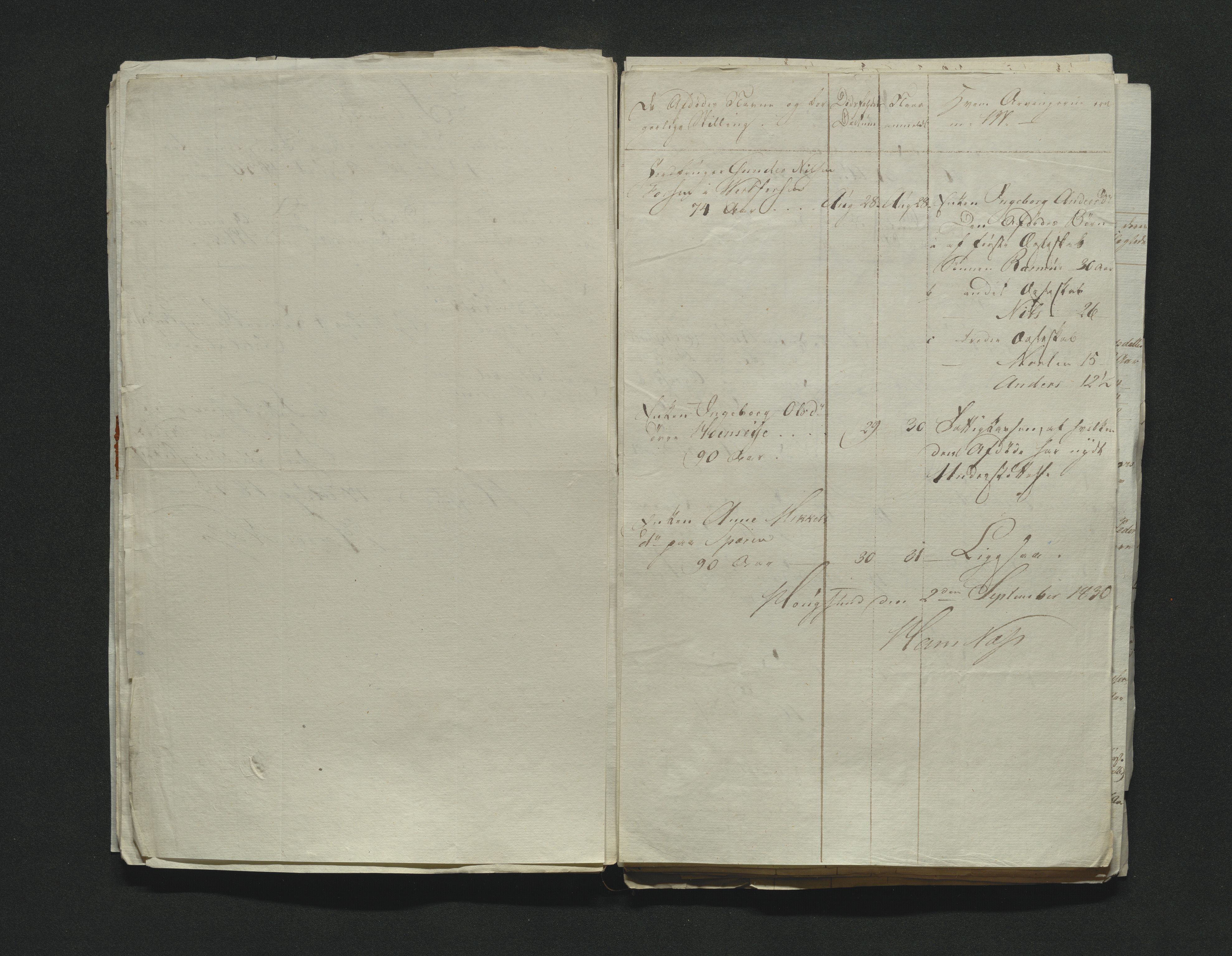 Eiker, Modum og Sigdal sorenskriveri, AV/SAKO-A-123/H/Ha/Hab/L0003: Dødsfallsmeldinger, 1830-1833