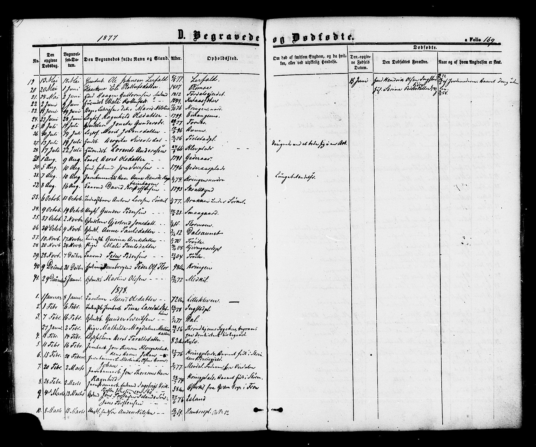 Ministerialprotokoller, klokkerbøker og fødselsregistre - Nord-Trøndelag, SAT/A-1458/703/L0029: Parish register (official) no. 703A02, 1863-1879, p. 169