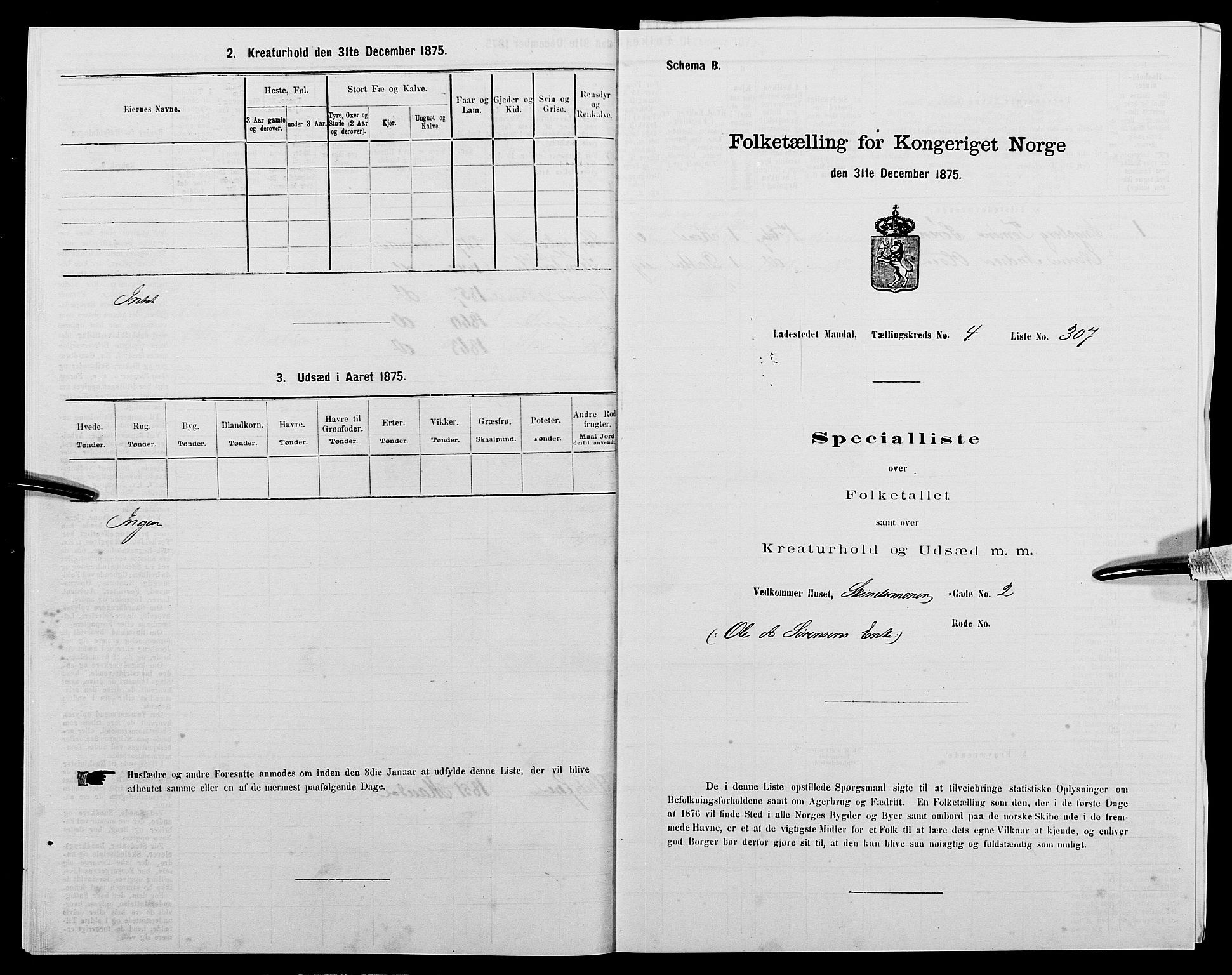 SAK, 1875 census for 1002B Mandal/Mandal, 1875, p. 645