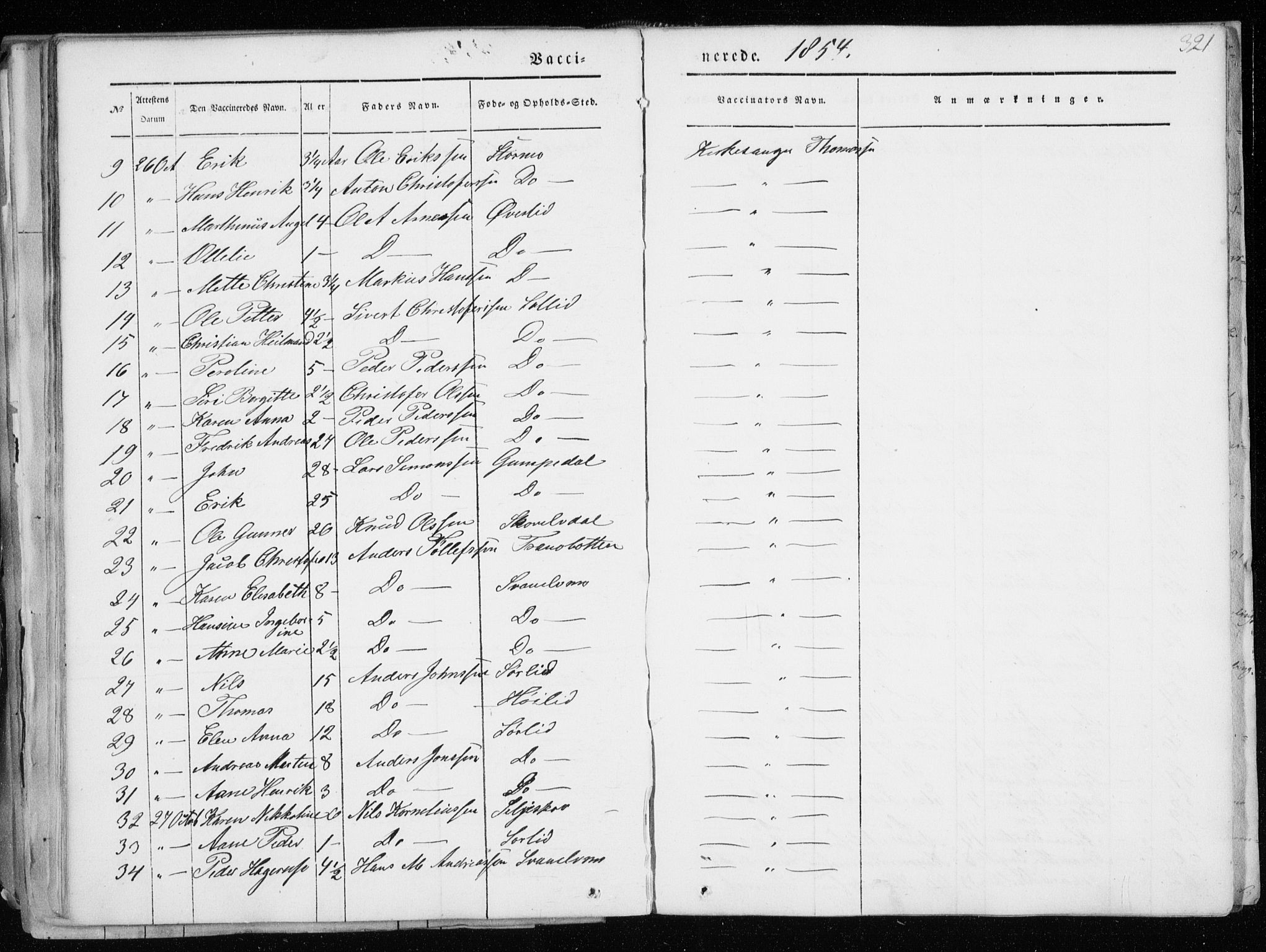 Tranøy sokneprestkontor, AV/SATØ-S-1313/I/Ia/Iaa/L0006kirke: Parish register (official) no. 6, 1844-1855, p. 321