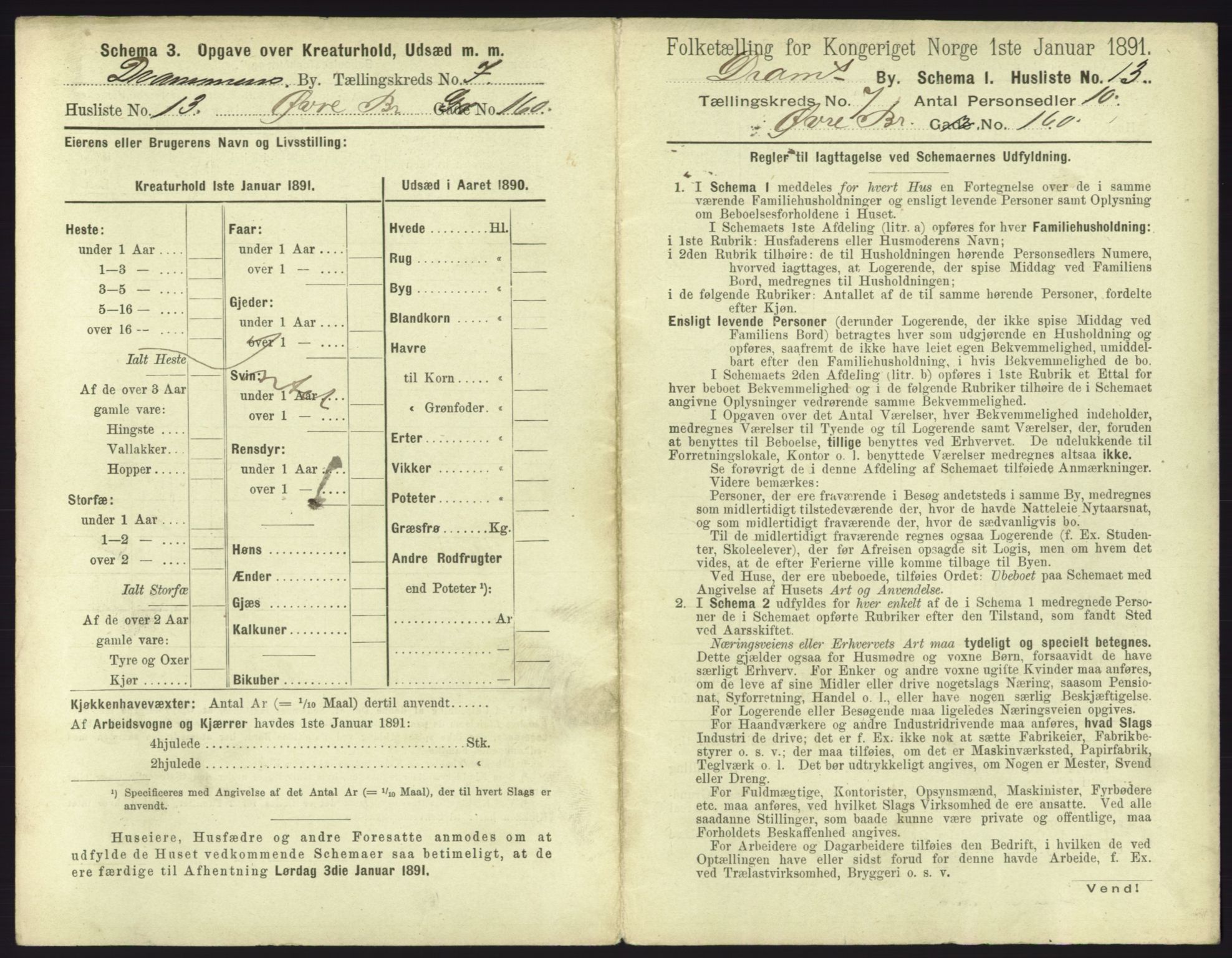 RA, 1891 census for 0602 Drammen, 1891, p. 603