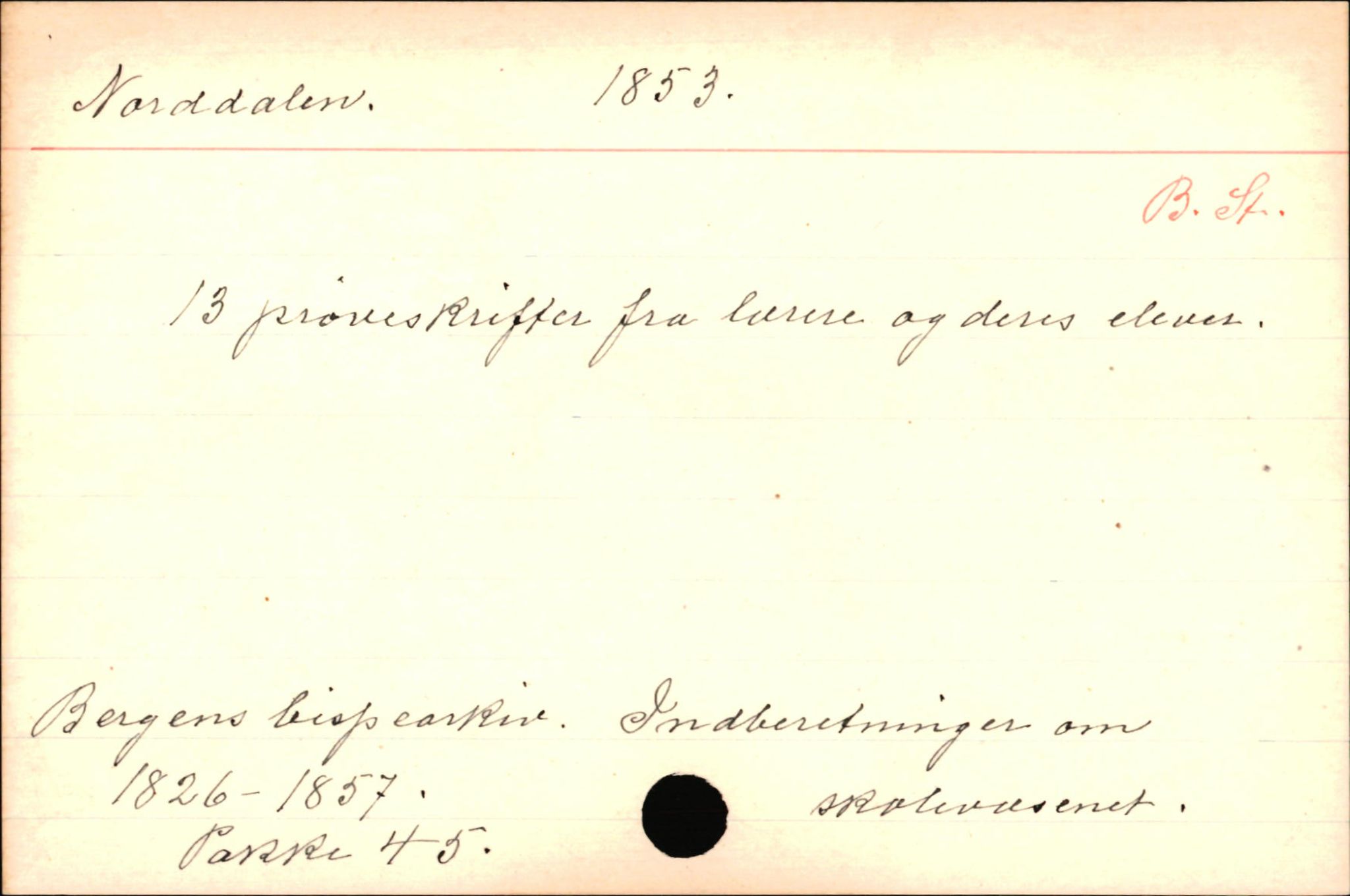 Haugen, Johannes - lærer, AV/SAB-SAB/PA-0036/01/L0001: Om klokkere og lærere, 1521-1904, p. 10982