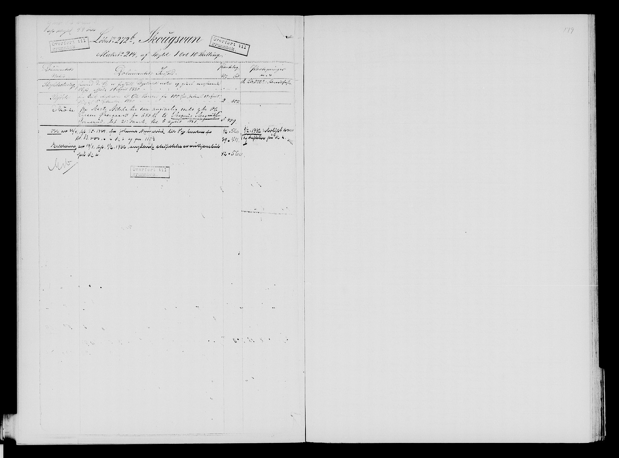 Nord-Hedmark sorenskriveri, SAH/TING-012/H/Ha/Had/Hade/L0001A: Mortgage register no. 4.1a, 1871-1940, p. 179