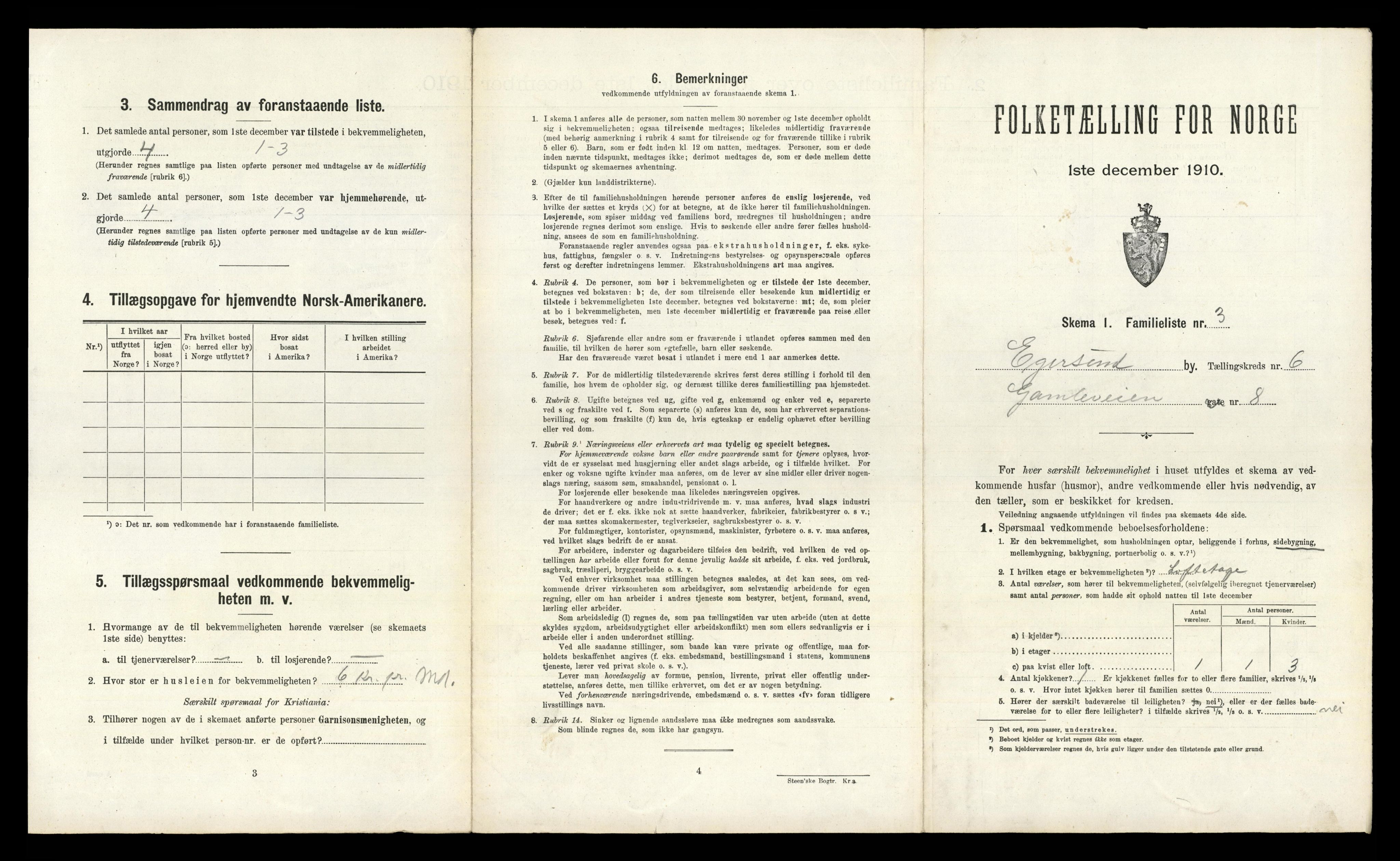 RA, 1910 census for Egersund, 1910, p. 2199