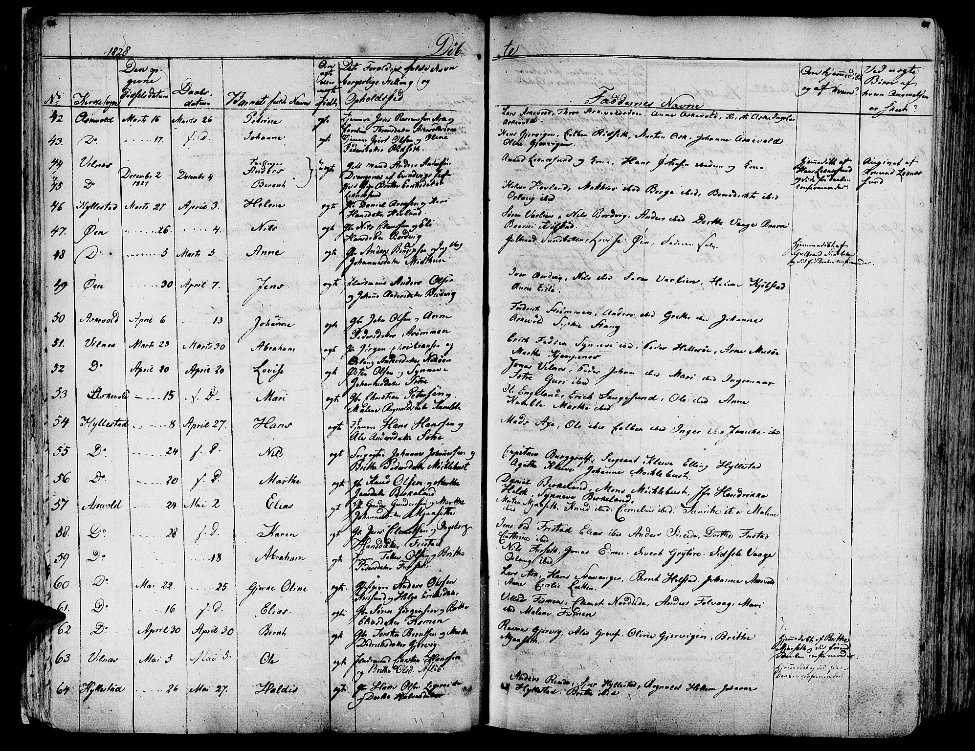 Askvoll sokneprestembete, AV/SAB-A-79501/H/Haa/Haaa/L0010: Parish register (official) no. A 10, 1821-1844, p. 56-57