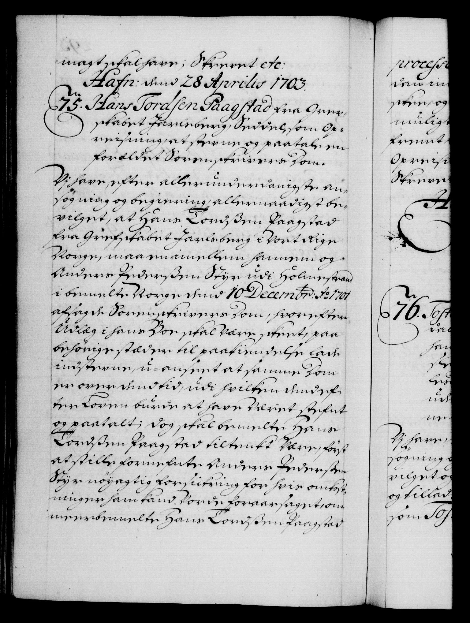 Danske Kanselli 1572-1799, AV/RA-EA-3023/F/Fc/Fca/Fcaa/L0018: Norske registre, 1699-1703, p. 493b