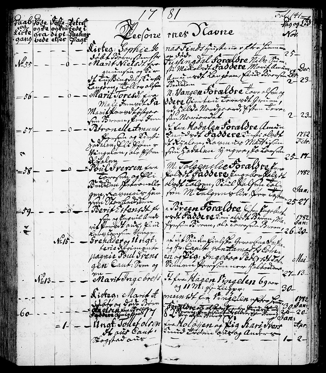 Tolga prestekontor, AV/SAH-PREST-062/K/L0002: Parish register (official) no. 2, 1768-1786, p. 141