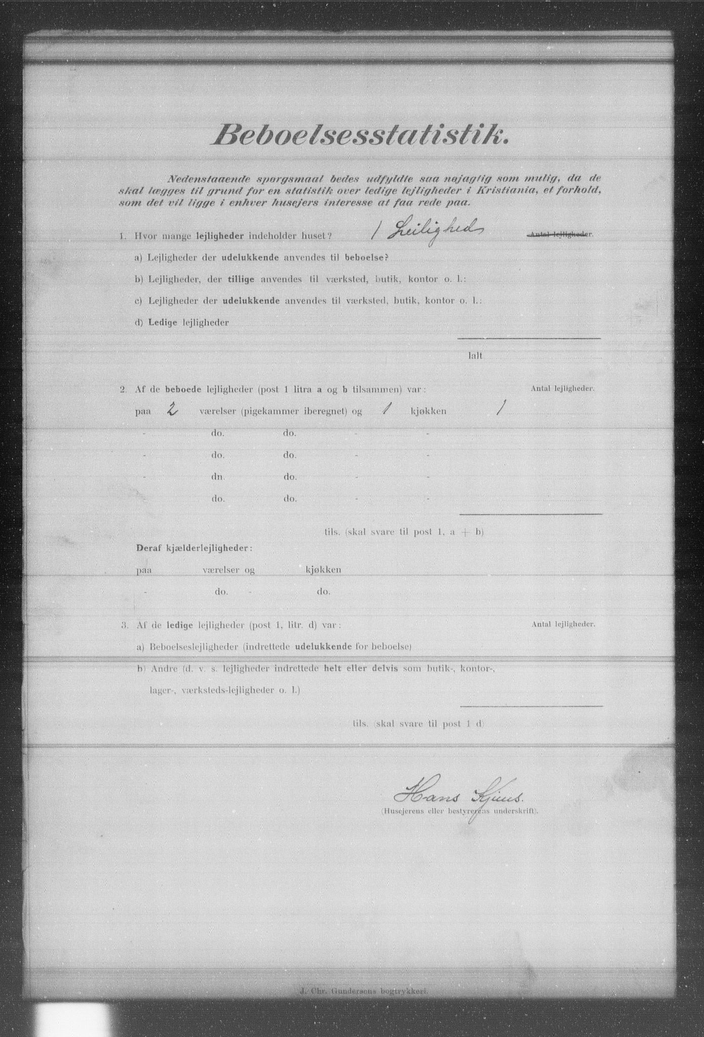 OBA, Municipal Census 1902 for Kristiania, 1902, p. 16296