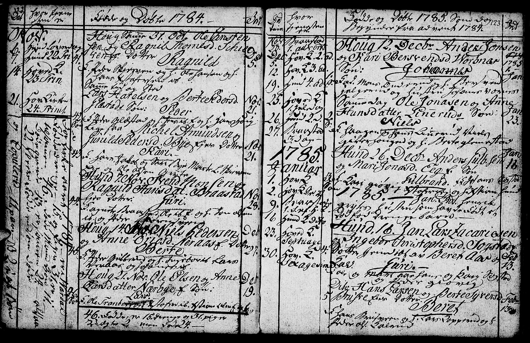 Vardal prestekontor, AV/SAH-PREST-100/H/Ha/Hab/L0001: Parish register (copy) no. 1, 1771-1790, p. 122-123