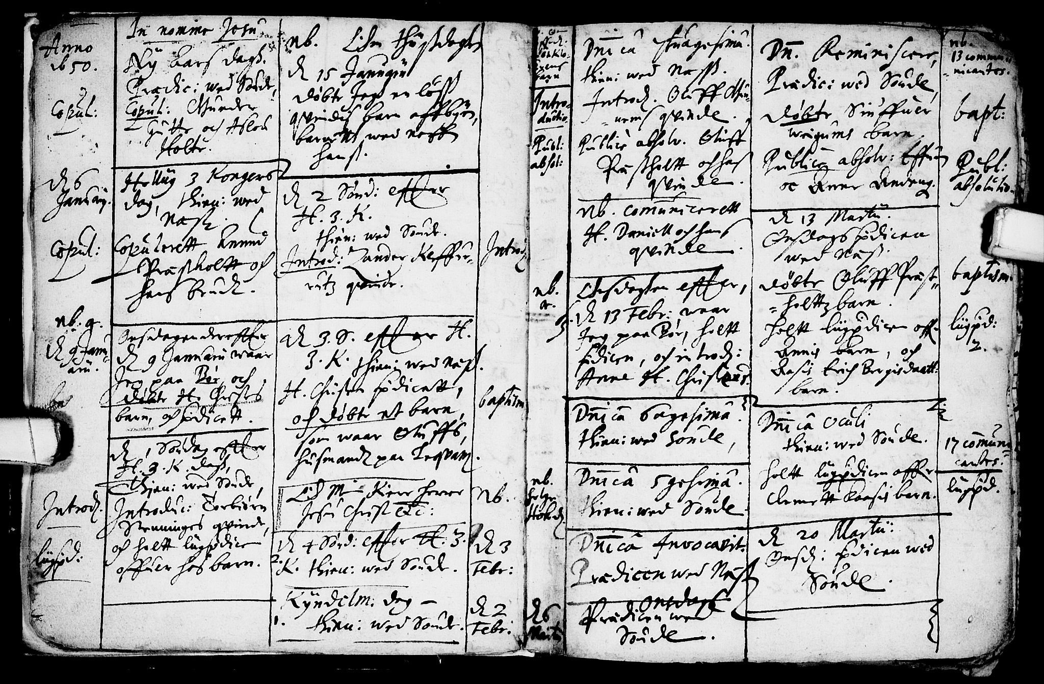 Sauherad kirkebøker, SAKO/A-298/F/Fa/L0001: Parish register (official) no. I 1, 1649-1681