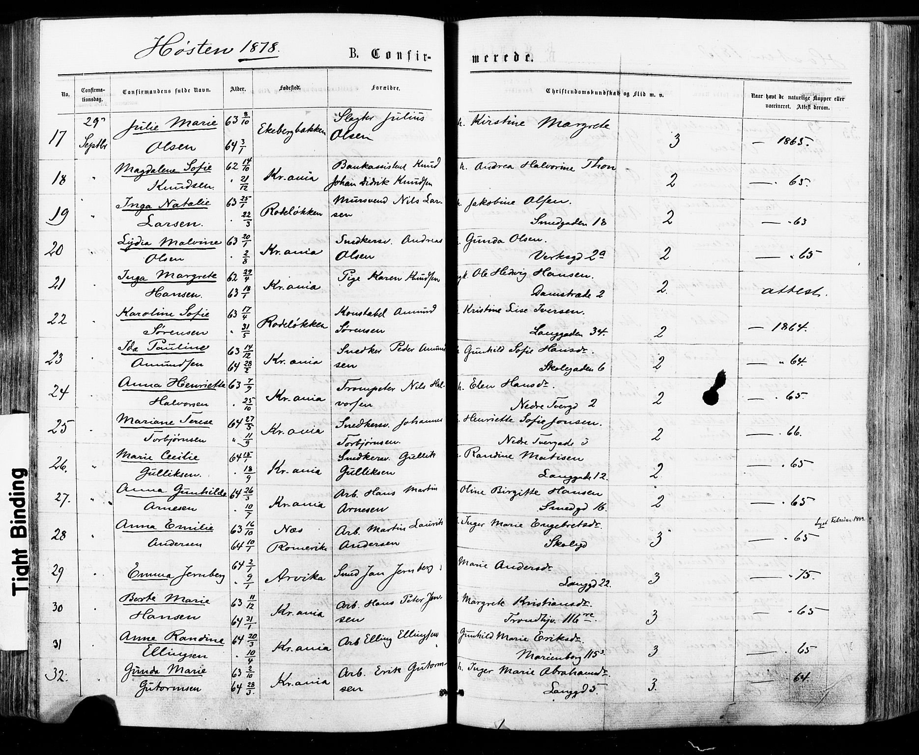 Østre Aker prestekontor Kirkebøker, AV/SAO-A-10840/F/Fa/L0004: Parish register (official) no. I 4, 1876-1889