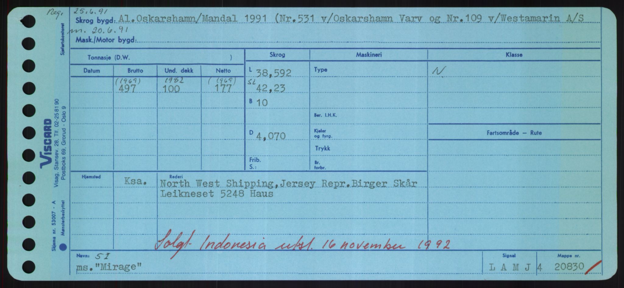 Sjøfartsdirektoratet med forløpere, Skipsmålingen, RA/S-1627/H/Hd/L0025: Fartøy, Min-Mås, p. 43