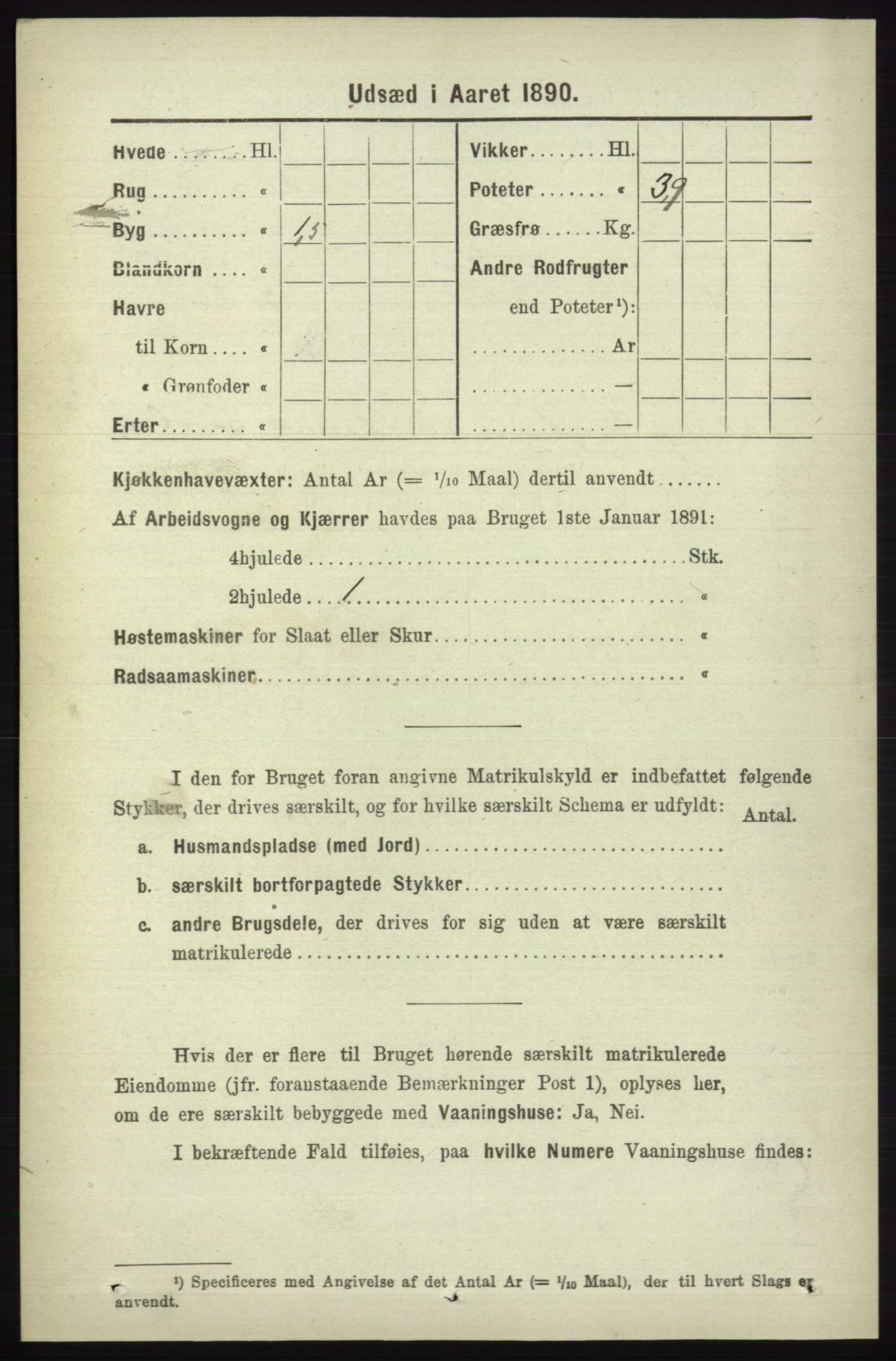 RA, 1891 census for 1230 Ullensvang, 1891, p. 7336