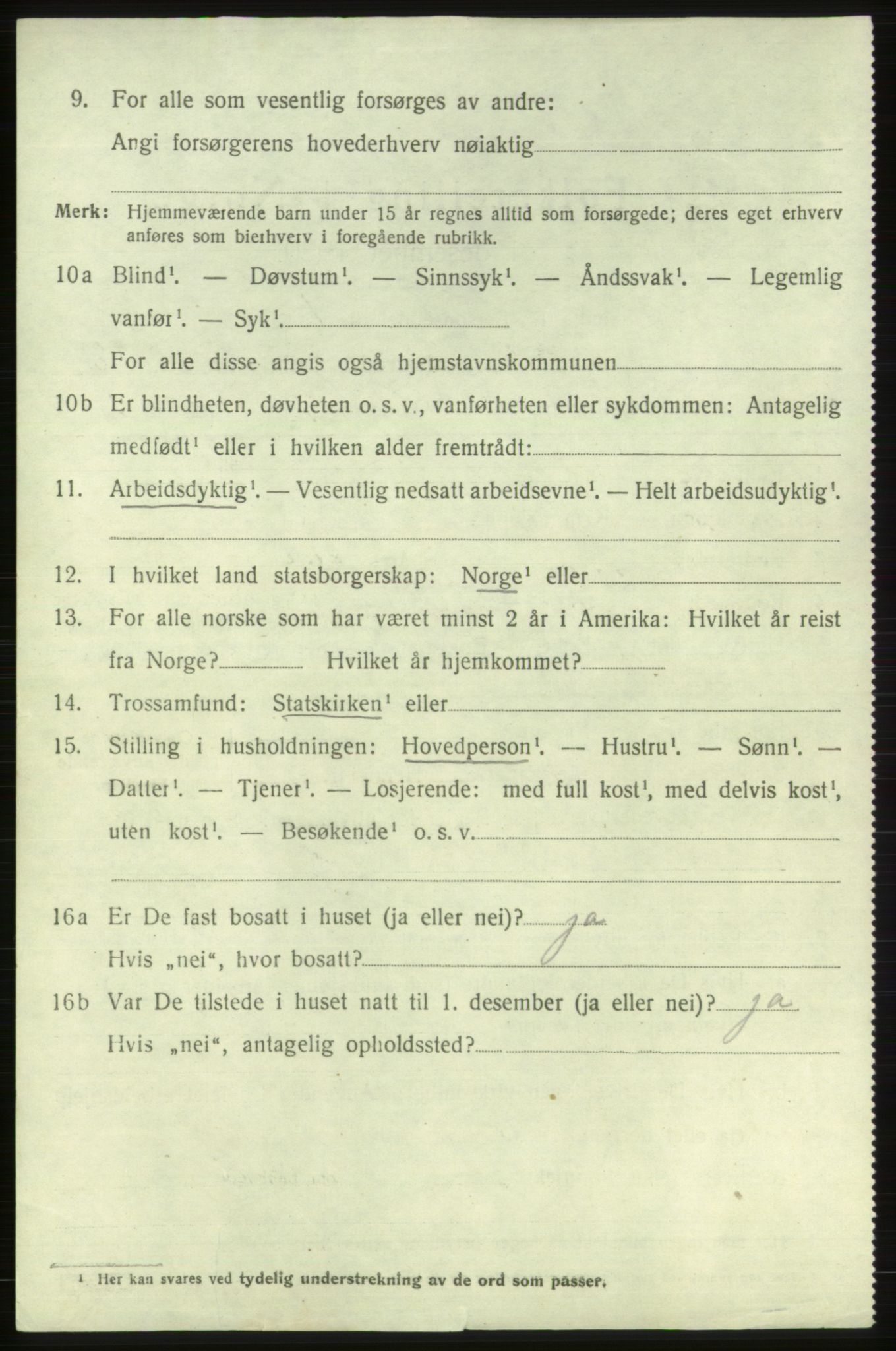 SAB, 1920 census for Etne, 1920, p. 3386