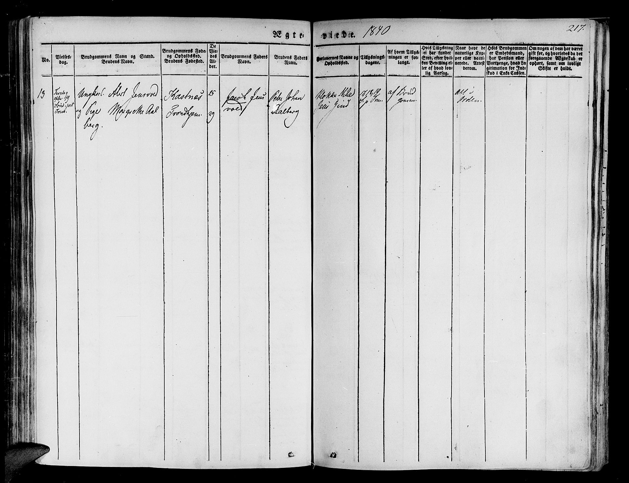 Tranøy sokneprestkontor, AV/SATØ-S-1313/I/Ia/Iaa/L0005kirke: Parish register (official) no. 5, 1829-1844, p. 217