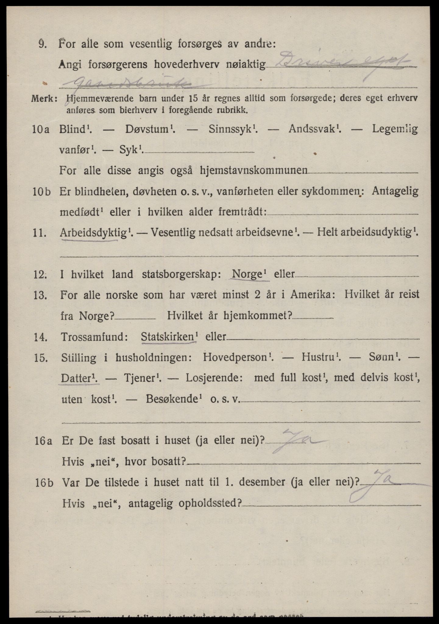 SAT, 1920 census for Øre, 1920, p. 3043