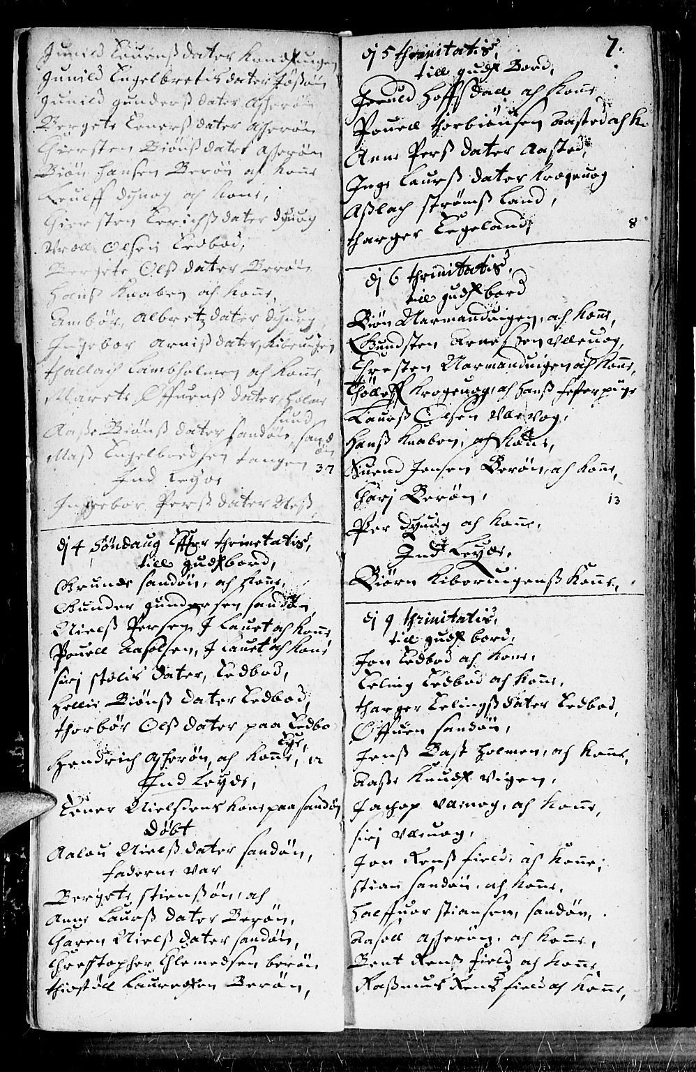 Dypvåg sokneprestkontor, AV/SAK-1111-0007/F/Fb/Fba/L0001: Parish register (copy) no. B 1, 1699-1706, p. 7