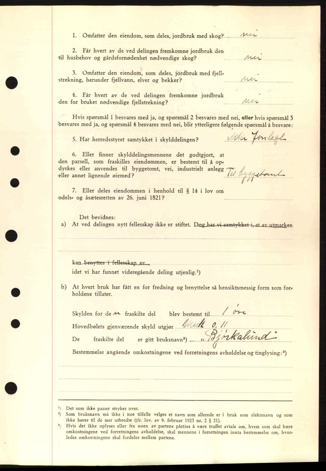 Nordre Sunnmøre sorenskriveri, AV/SAT-A-0006/1/2/2C/2Ca: Mortgage book no. A11, 1941-1941, Diary no: : 1080/1941