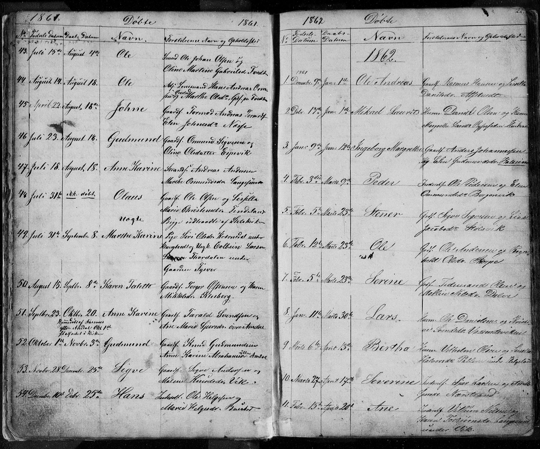 Nedstrand sokneprestkontor, SAST/A-101841/01/V: Parish register (copy) no. B 3, 1848-1933, p. 22