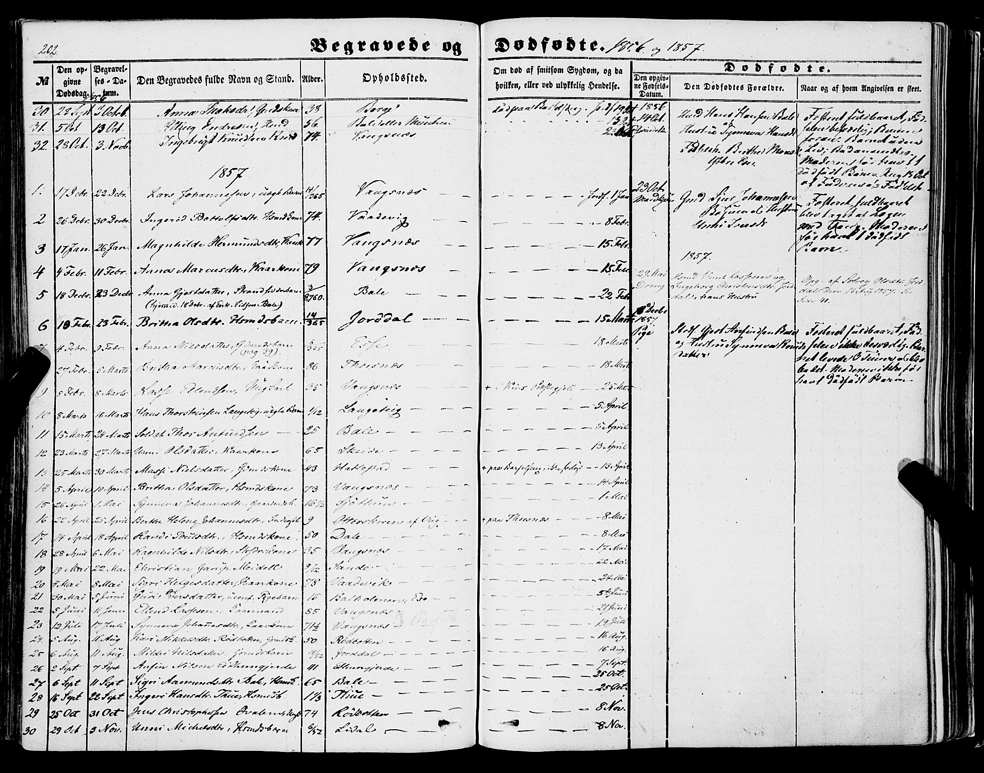 Balestrand sokneprestembete, AV/SAB-A-79601/H/Haa/Haaa/L0002: Parish register (official) no. A 2, 1847-1866, p. 202