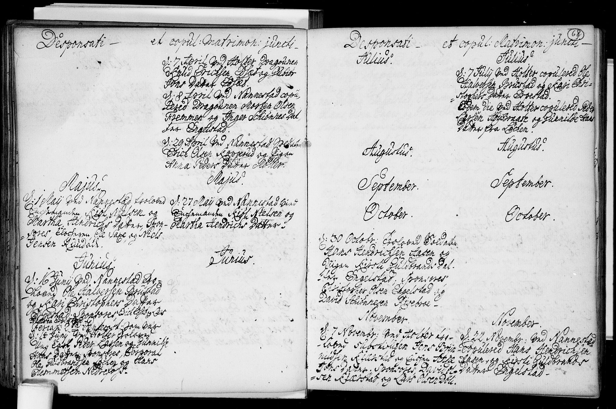 Nannestad prestekontor Kirkebøker, AV/SAO-A-10414a/F/Fa/L0005: Parish register (official) no. I 5, 1729-1738, p. 68