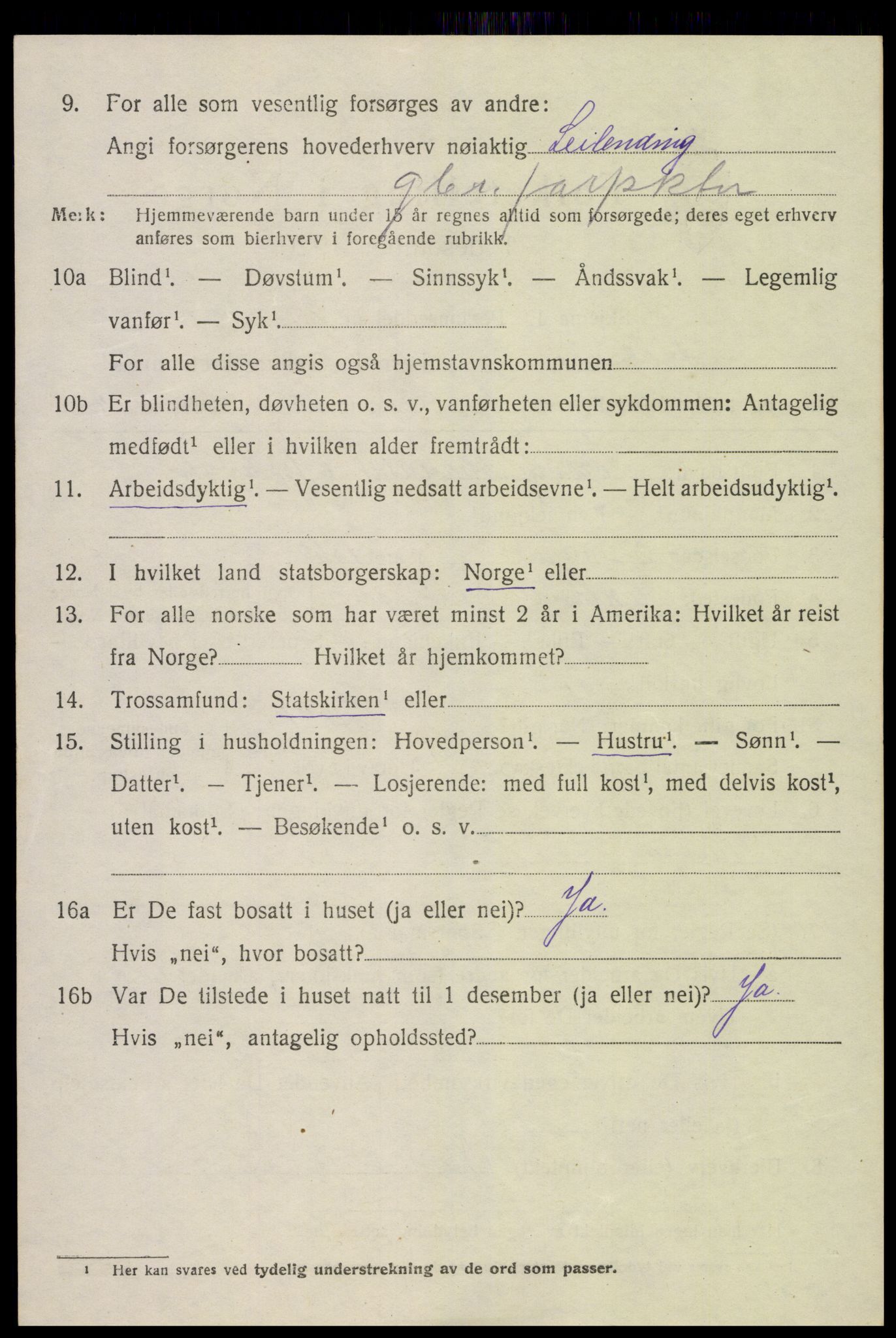 SAK, 1920 census for Froland, 1920, p. 3628